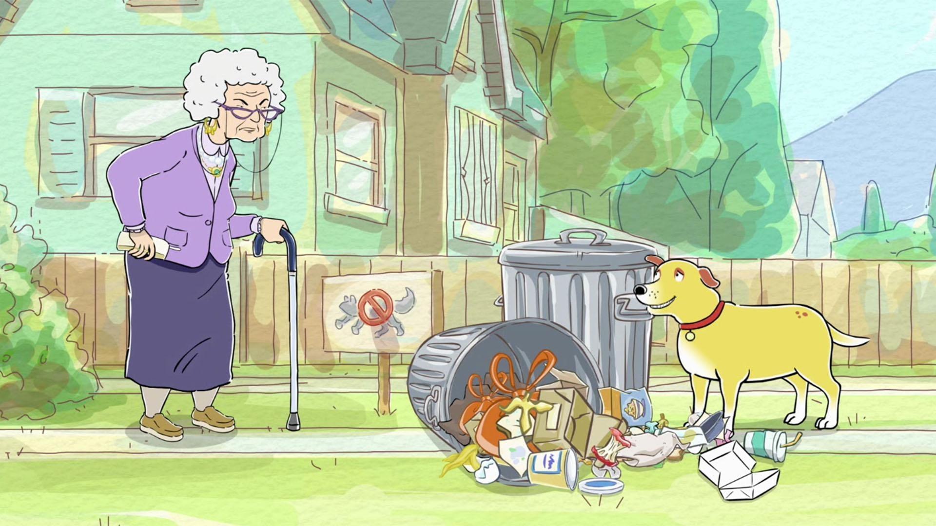 Mrs. Demson accuses Martha of knocking over her garbage can.  Is Martha really to blame?