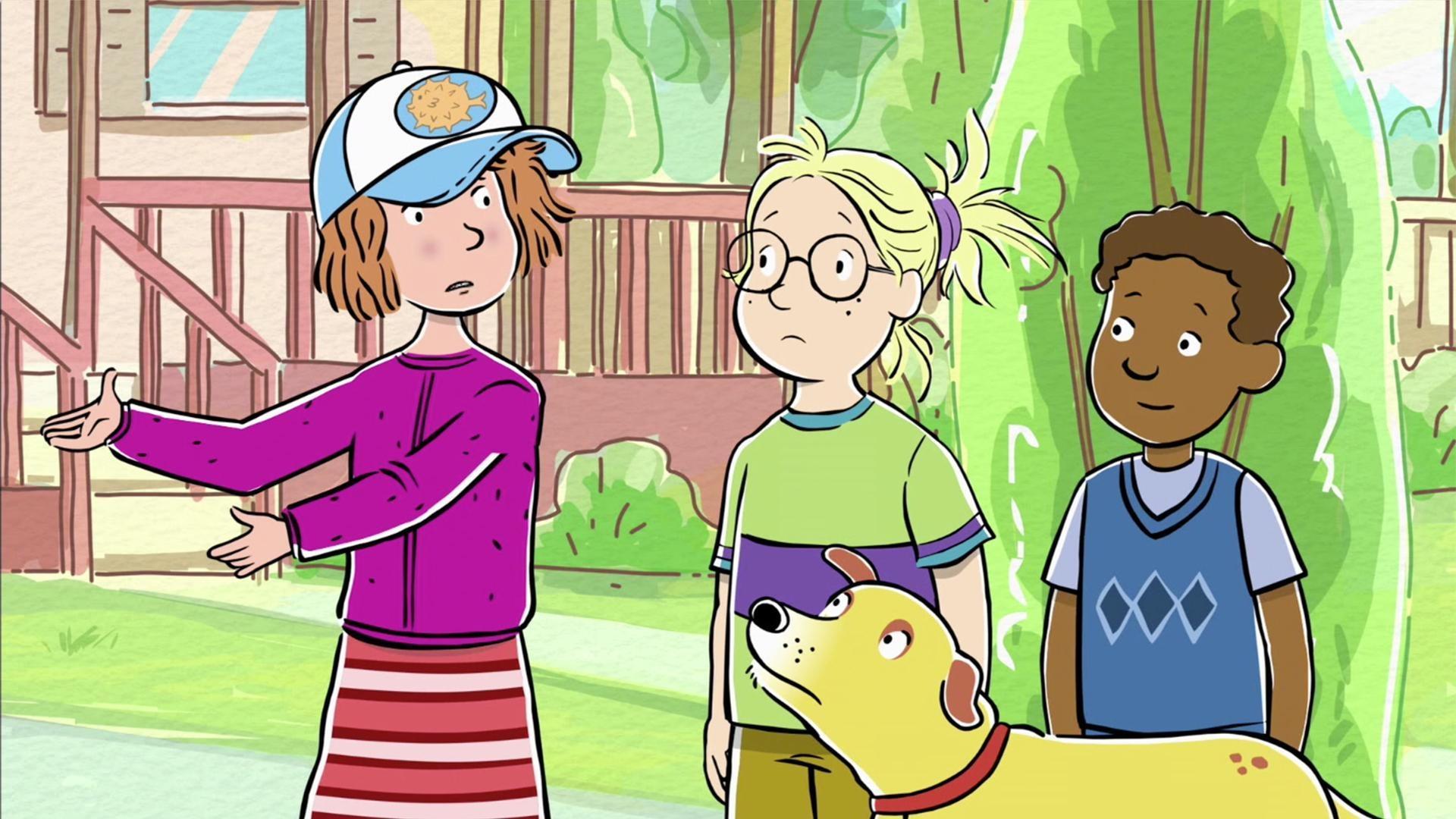 T.D. tells the gang a tomato story.