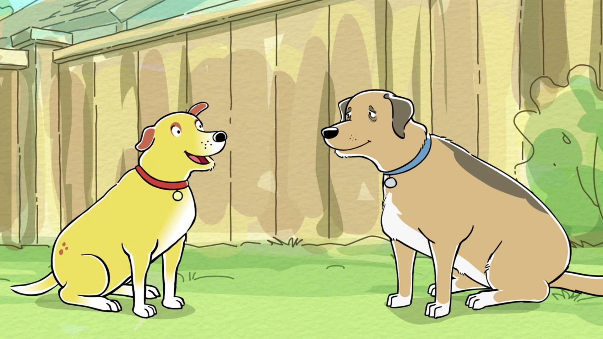 Martha and Skits meet Grandpa Bernie's neighbor, Candy.