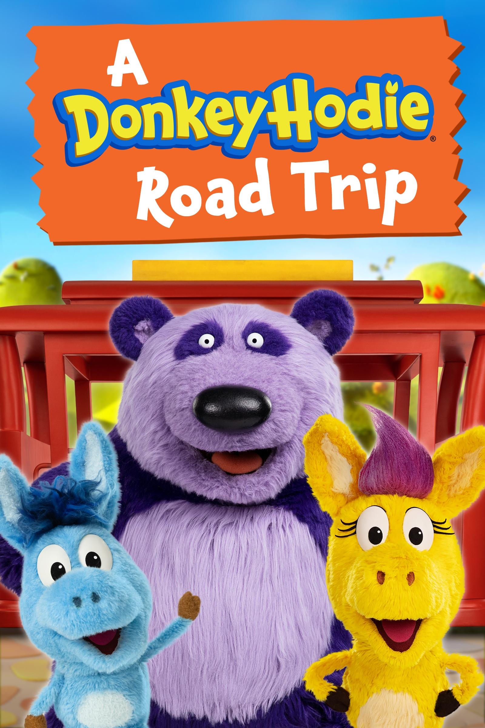 Donkey Hodie, Cousin Hodie, and Purple Panda visit new sights around Someplace Else.