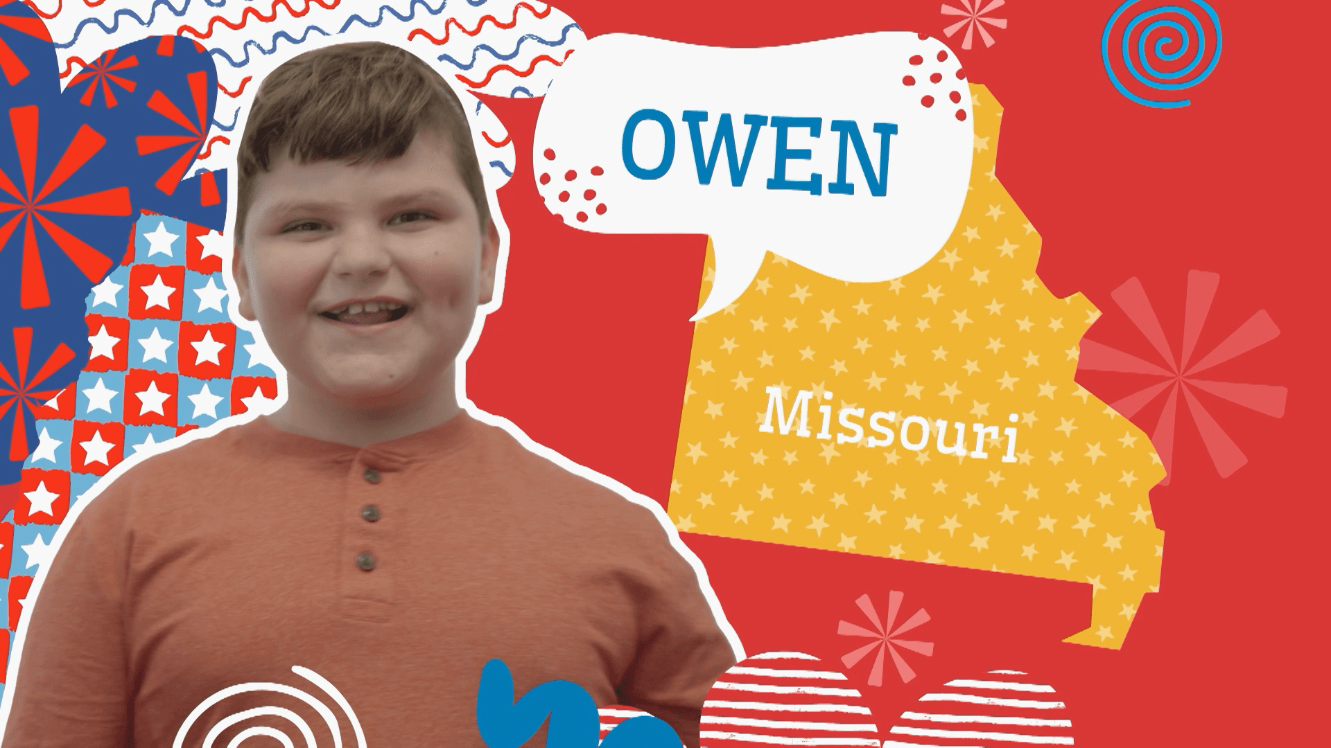 Owen acts on stage and bakes cookies to raise money for charity.
