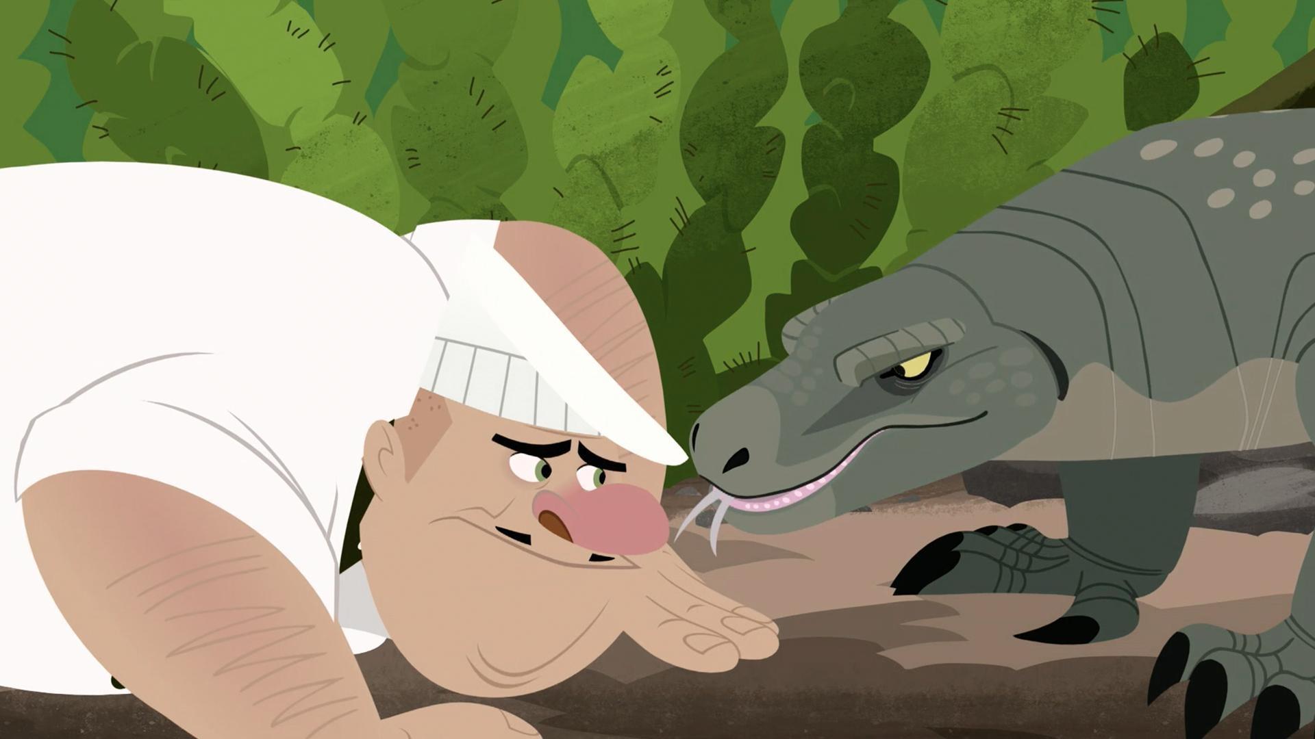 The Kratt brothers visit the Island of Komodo to see the world's largest lizard.