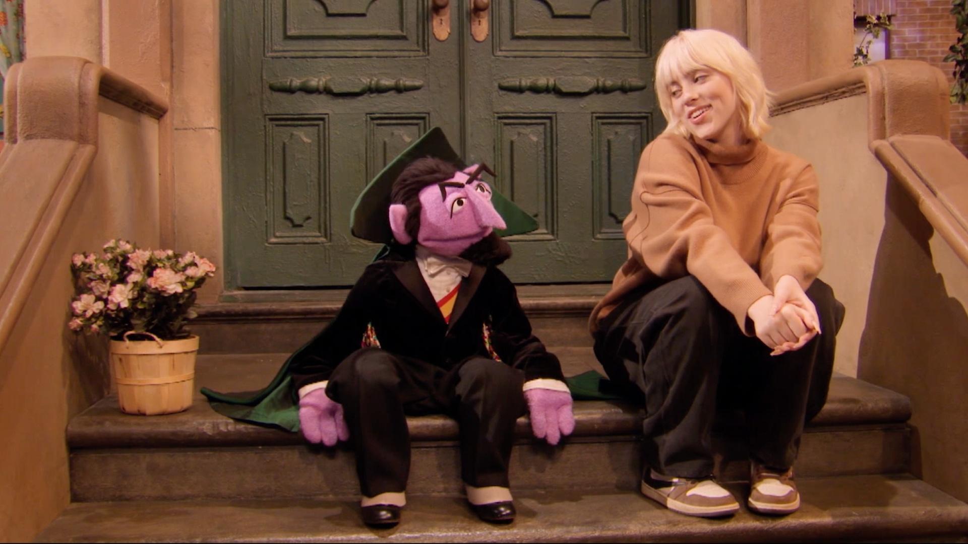 Join Billie Eilish and your Sesame Street friends to sing a song.
