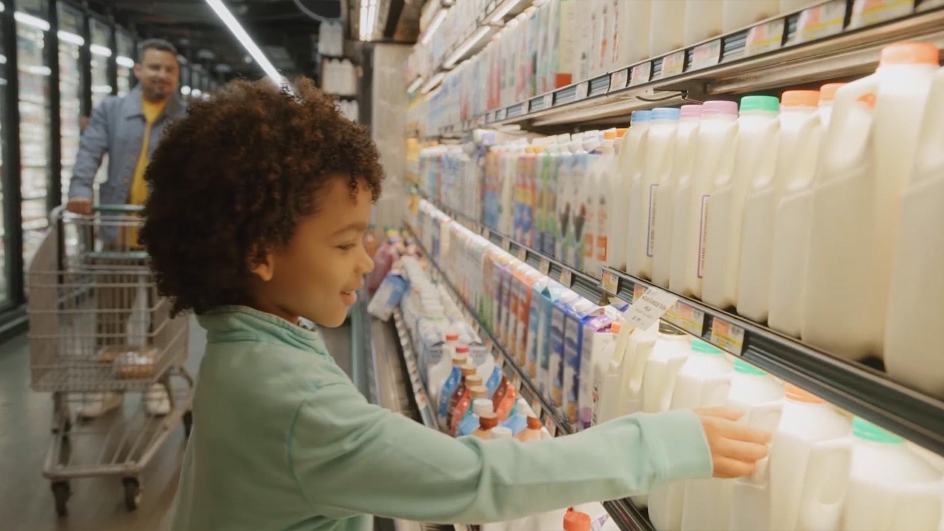 Supermarket starts with the letter S! Let's explore the different parts of a supermarket.