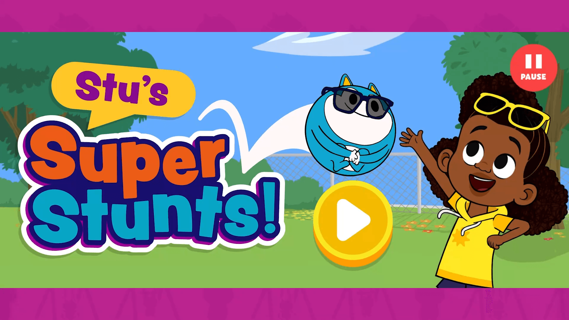 Spin, jump, tumble, and twirl with Stu as he exhibits his amazing Super Stunts!