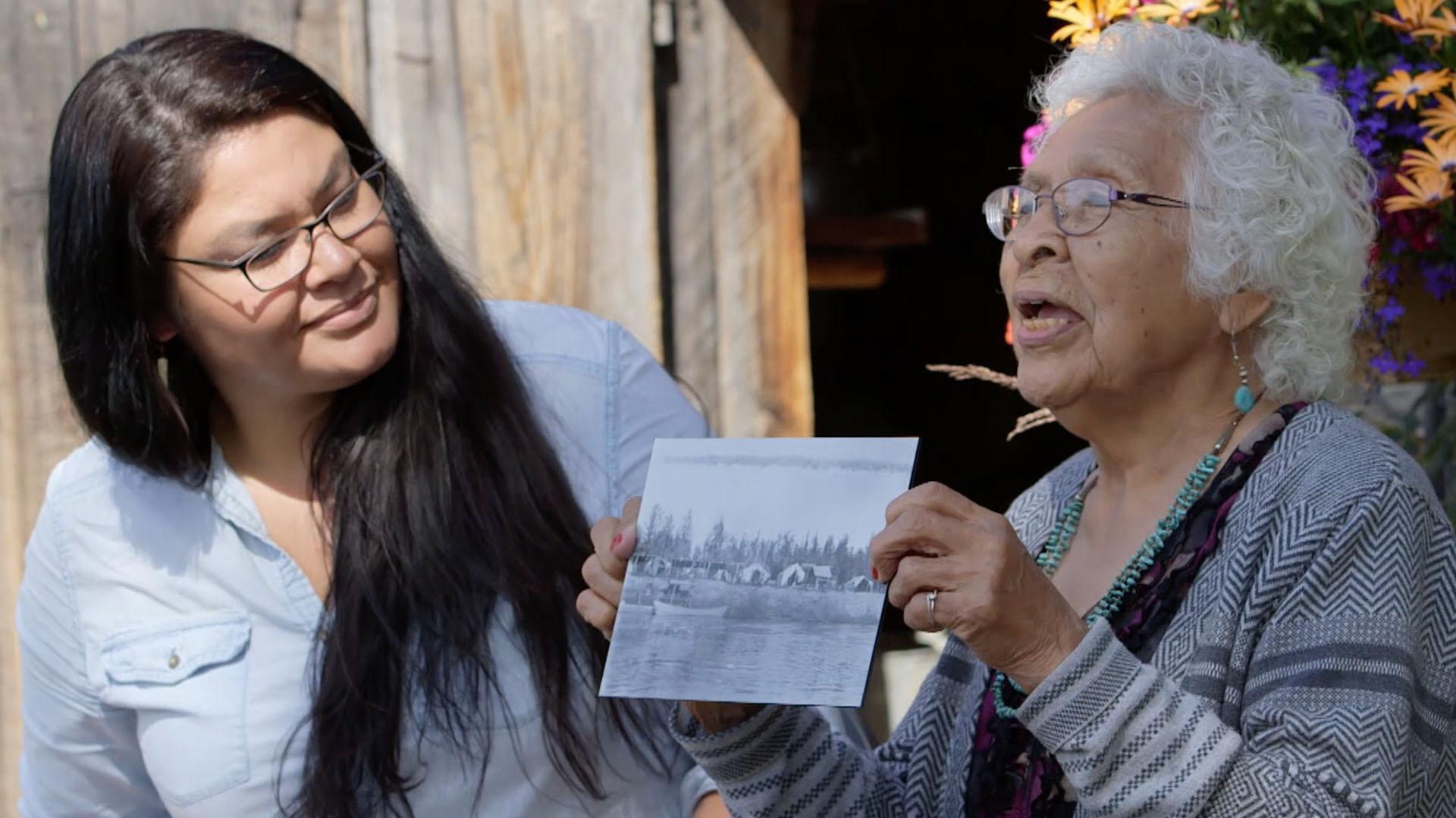 Real kids in Fairbanks, Alaska learn an Alaska Native song about canoeing from Elders.