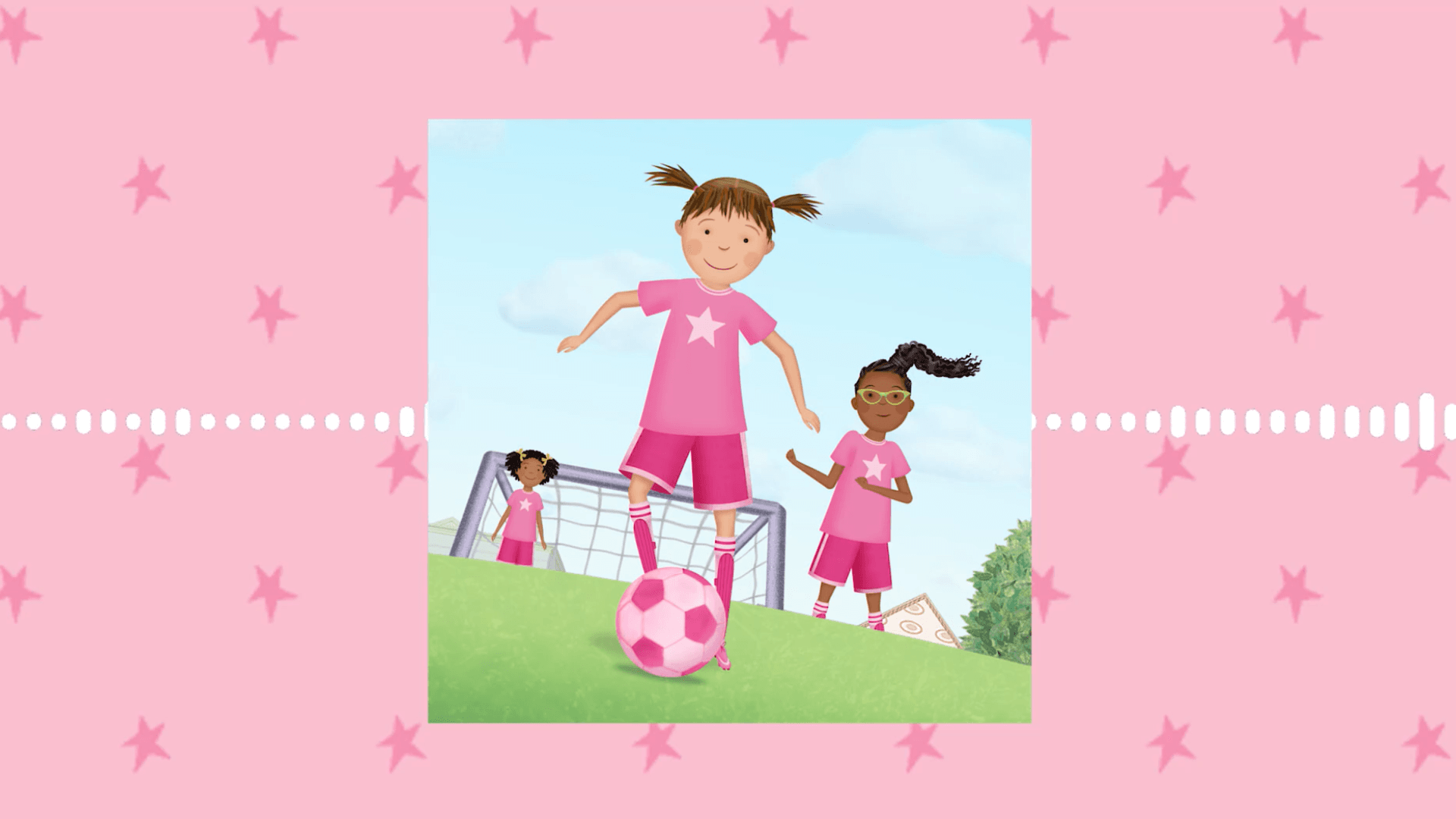Pinkalicious, Peter, and Iris join the yearly soccer game and celebrate their town at Pinkville Day!