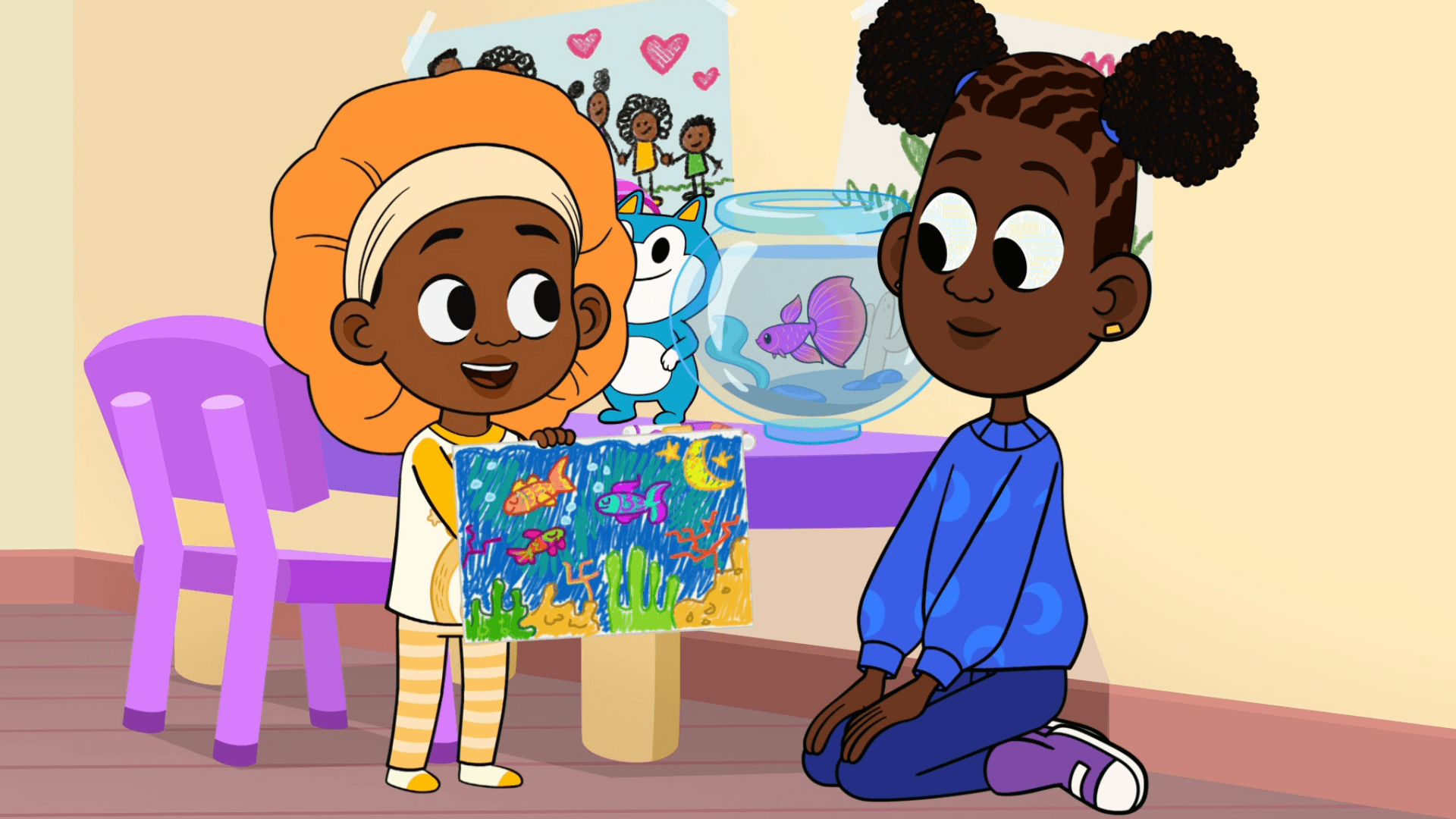 Liana and Luke swap rooms to solve the twins' fight, but discover new problems.