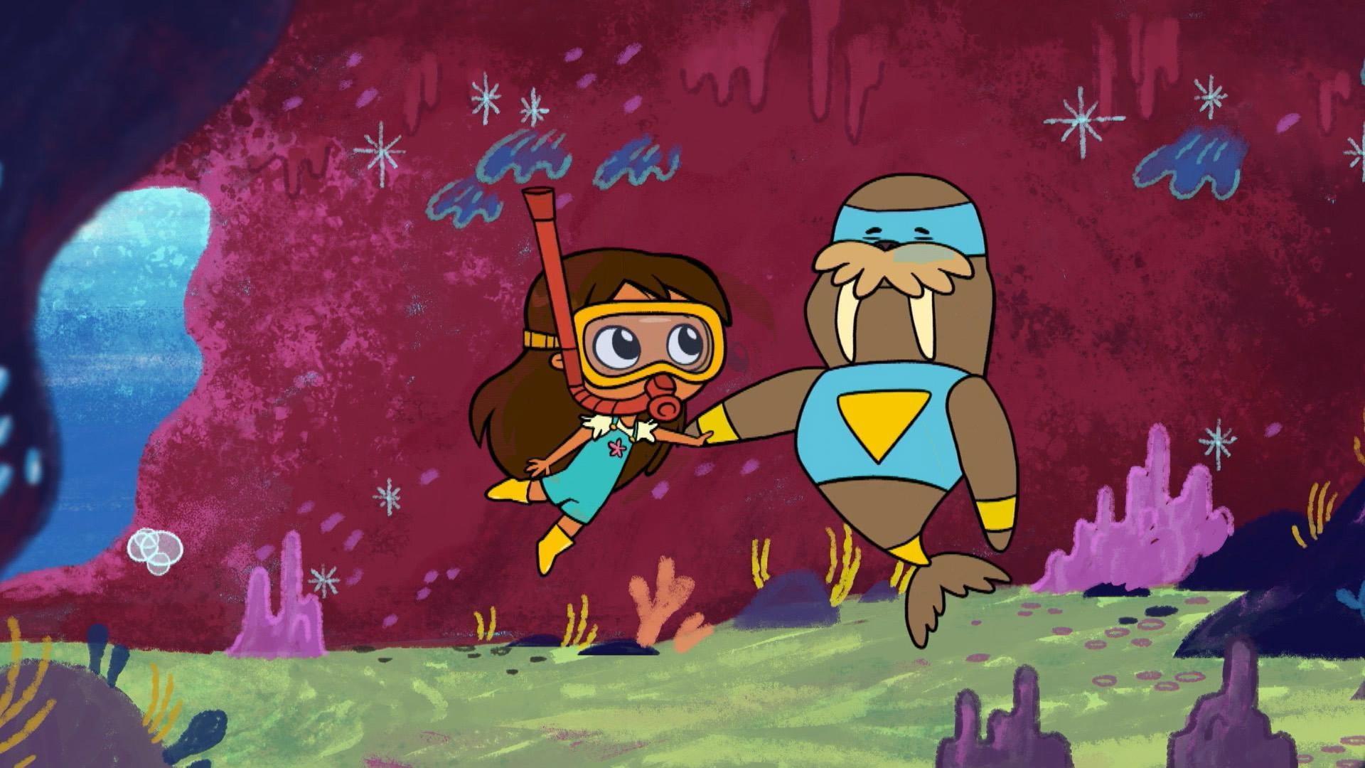 With no electricity, how can Rosie still have Wonder Walrus fun?