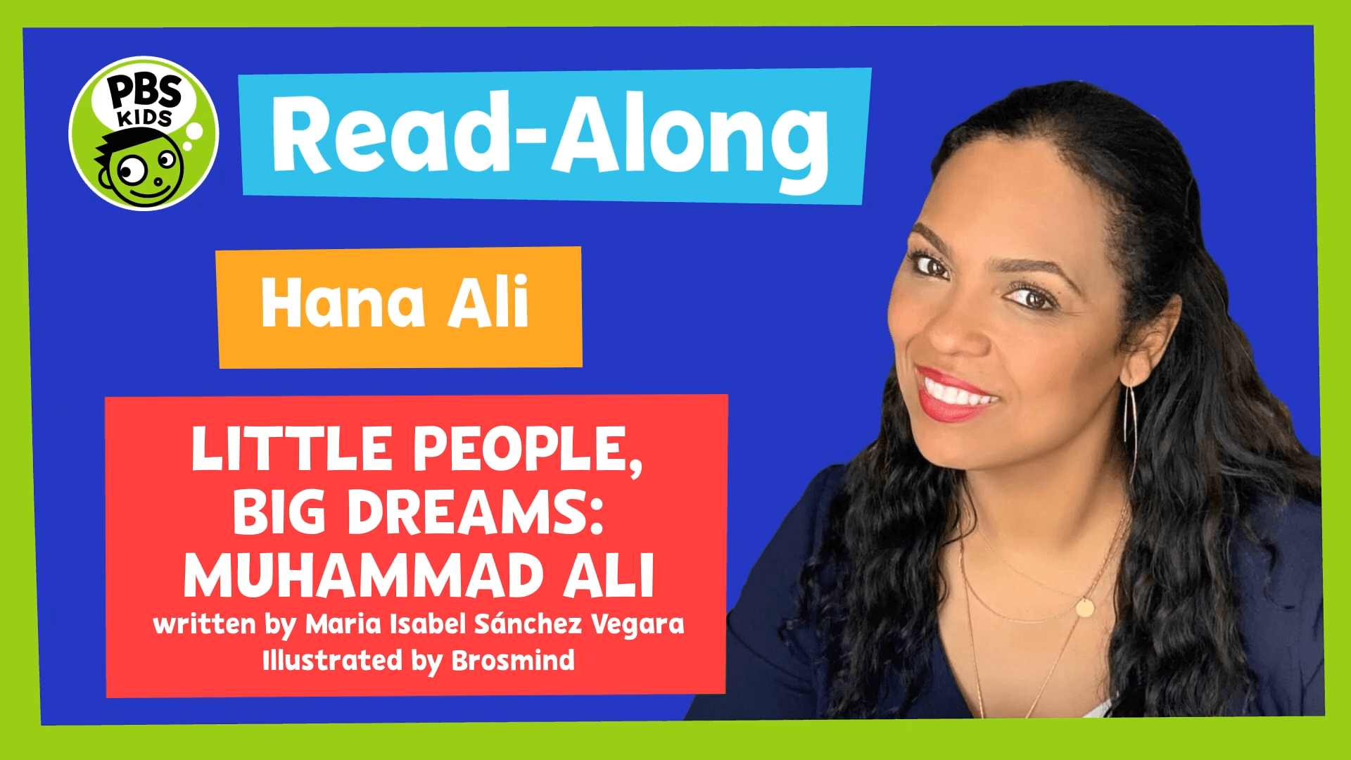 Hana Ali reads one of her favorite books, "Little People, Big Dreams: Muhammad Ali."