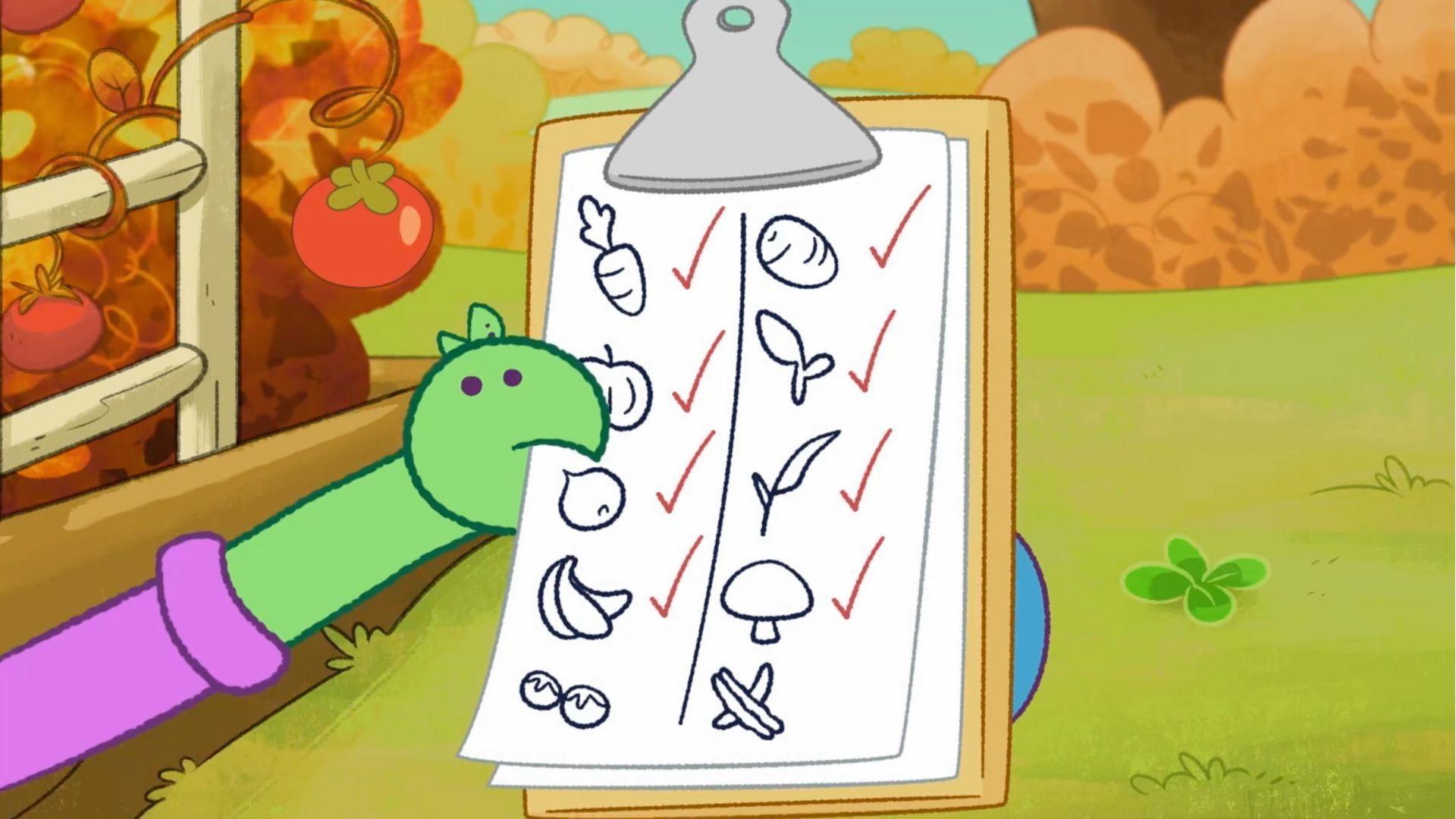 Kat and Kit alert the Treeborhood it's time to harvest and everyone heads to the garden.