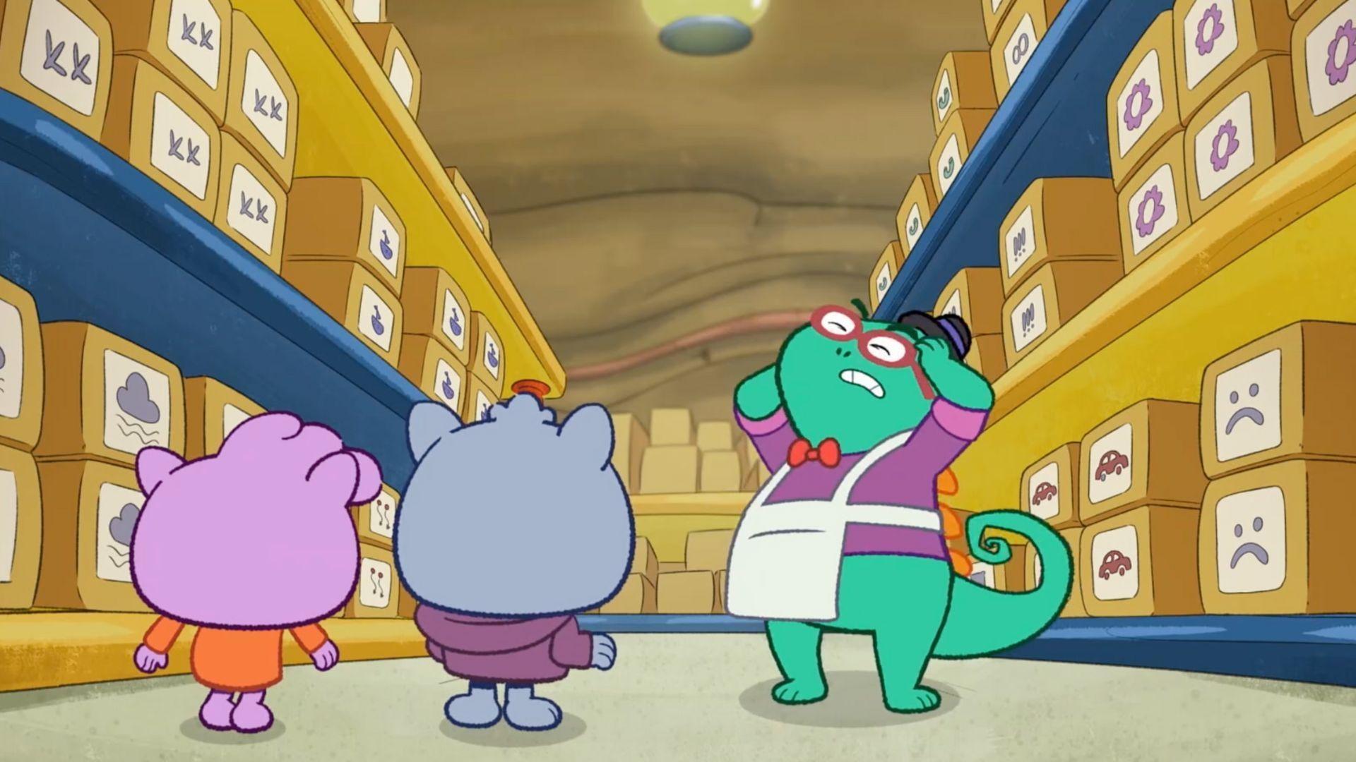 Mr. E, Zadie, and Malik find goggles that will help them see through the fog.