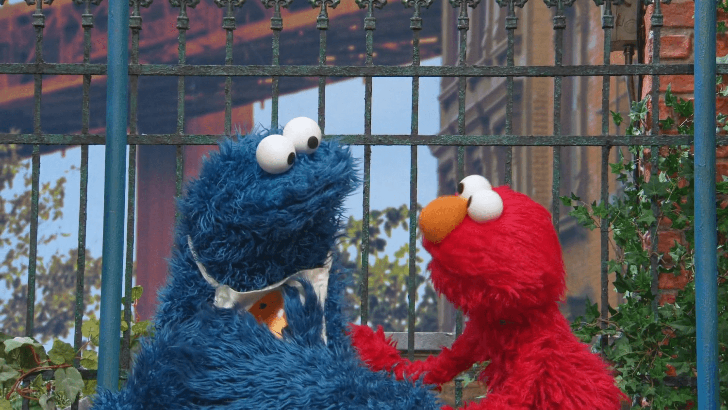 Cookie Monster feels frustrated when Abby doesn't listen to him.