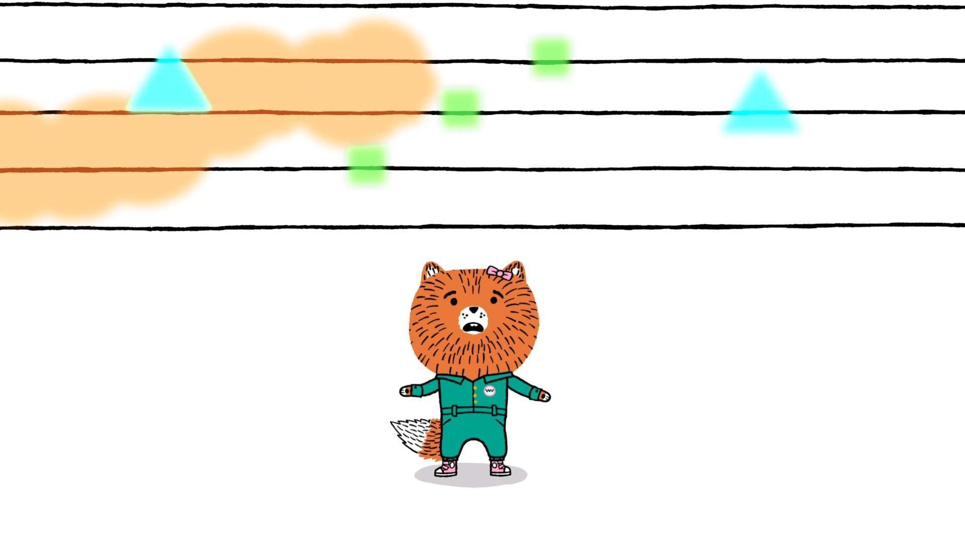 Lotta shares with Nico and Arugula that she experiences music in a colorful way.