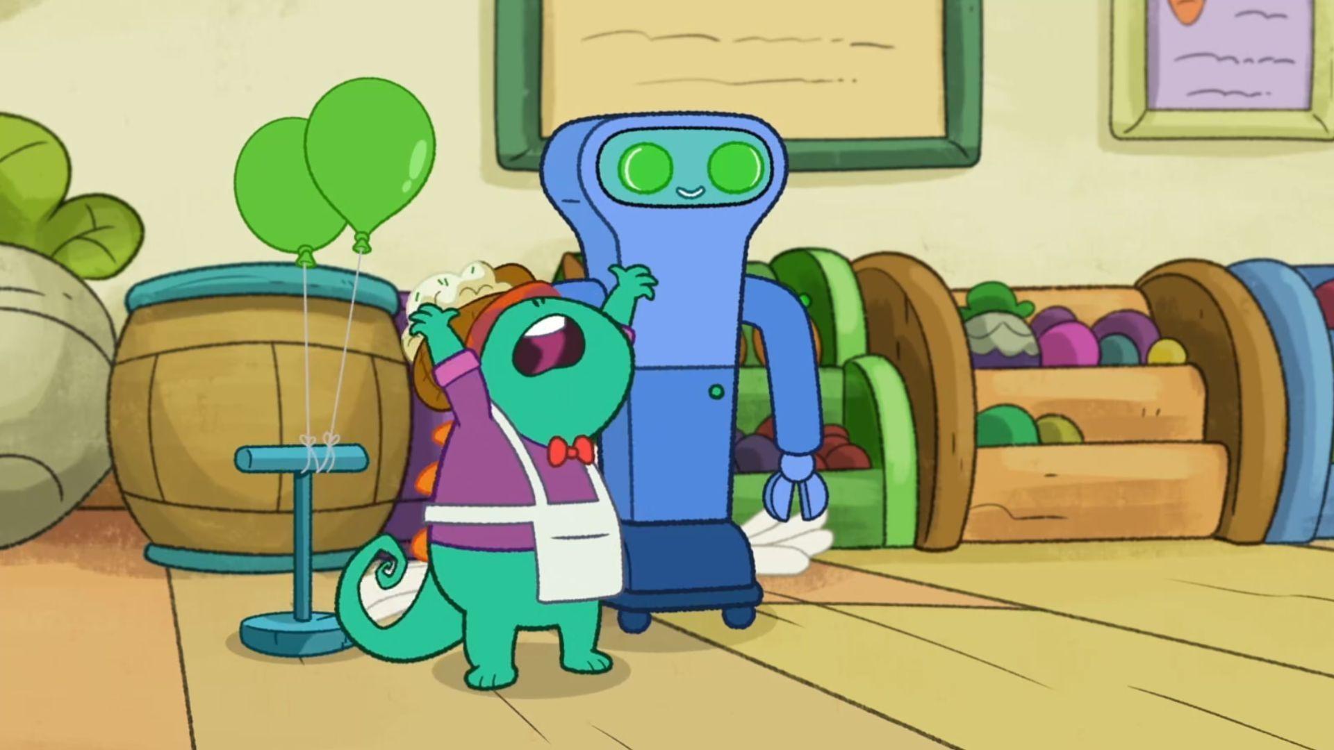 Mr. E figures out what went wrong in his new Robot helper's programming with help from the Wombats.