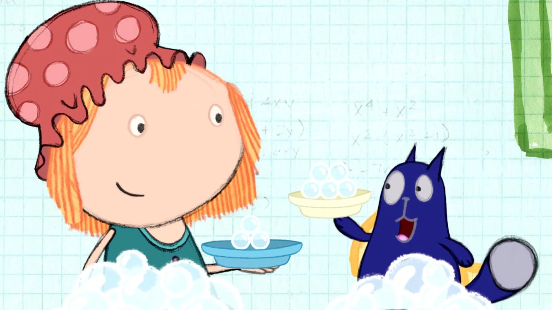 Peg and Cat only have 30 seconds left in the bath! How many games can they play?