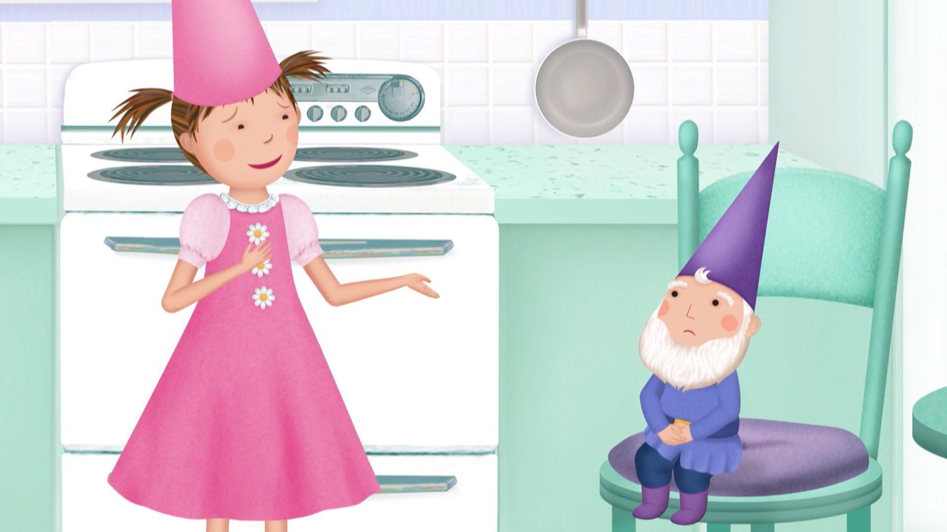 Pinkalicious and Peter help Norman practice inviting Edna over for a playdate.