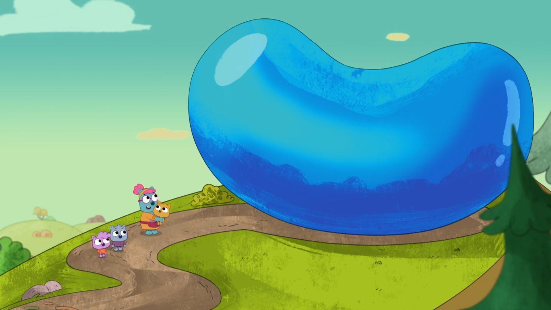 There are so many cool things to see on the way to Uncle Duper like a giant Jelly Bean!
