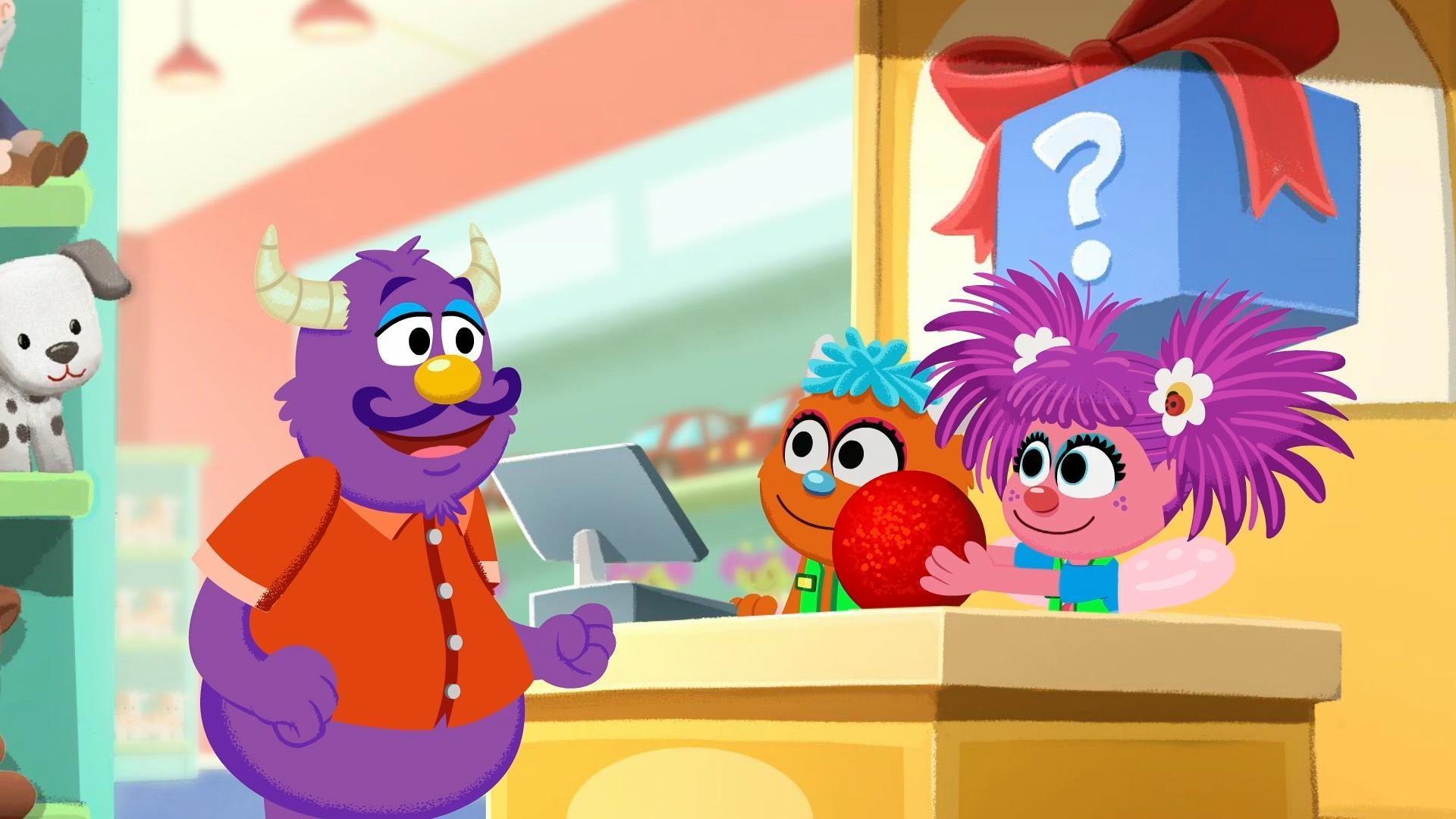 In this amazing adventure, Abby and Rudy explore a toy store and help customers!