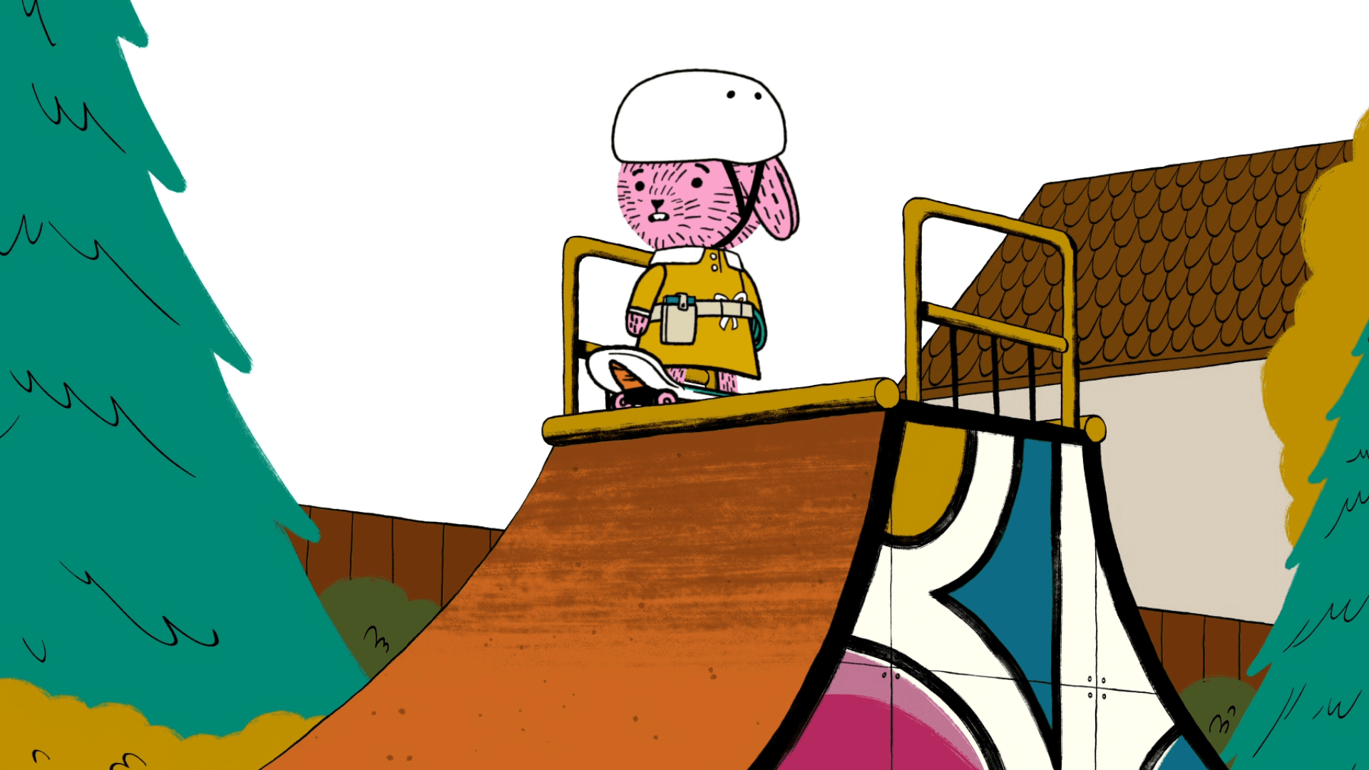 Arugula conquers her fear while saving her rare artifact from being lost in the skatepark.