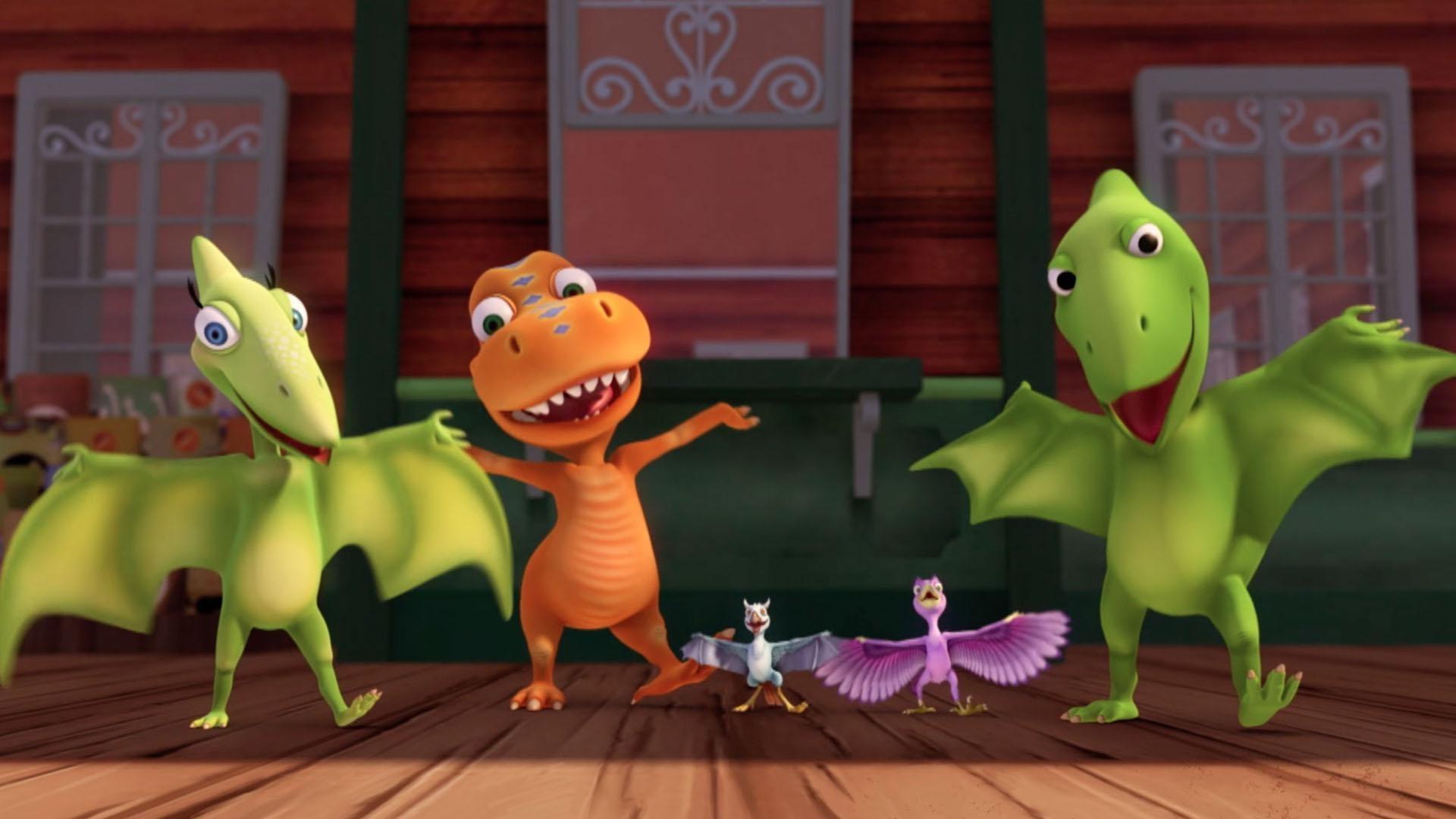 Buddy, Tiny, Mikey, Don, and Yi Qi sing a song about Tiny Power.