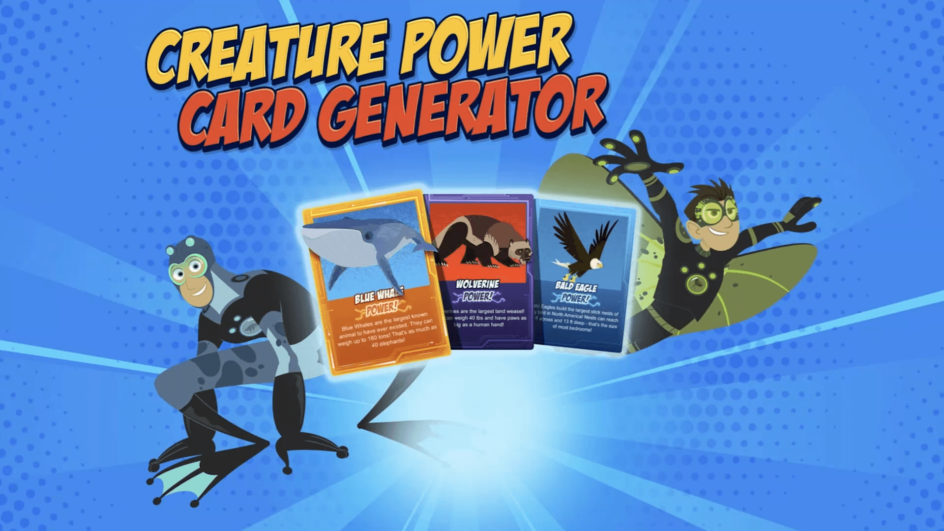 What if you could collect Creature Power Cards of your favorite animals? Now you can!