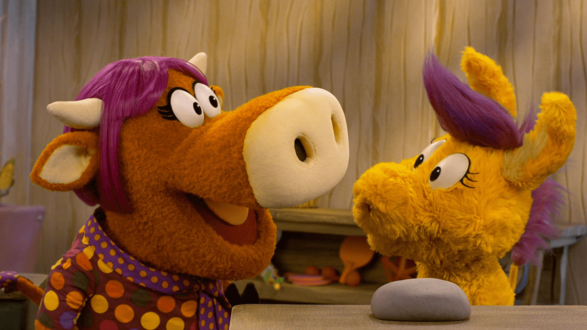 Harriett reminds Donkey that she won't know if she likes something until she tries it.