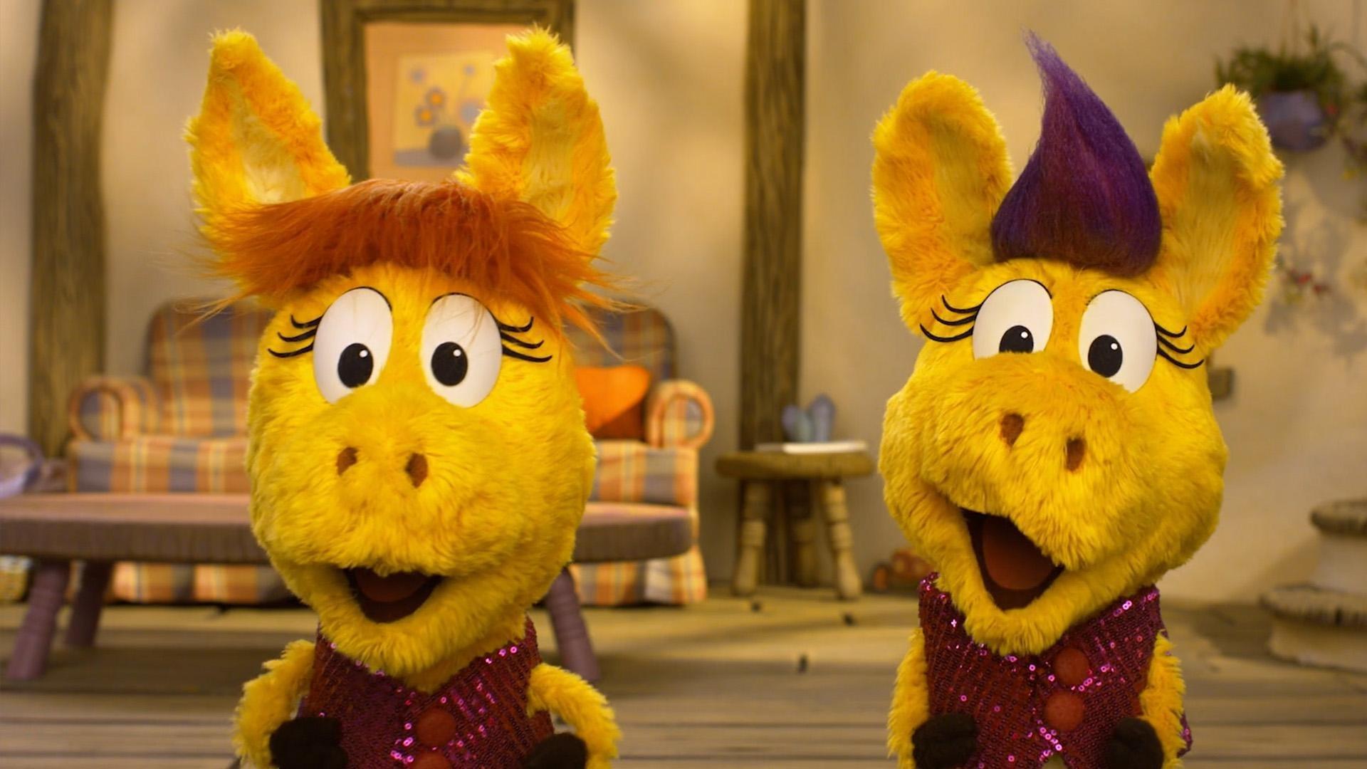 Donkey Hodie and Dodie Hodie have fun together even though they like different things.