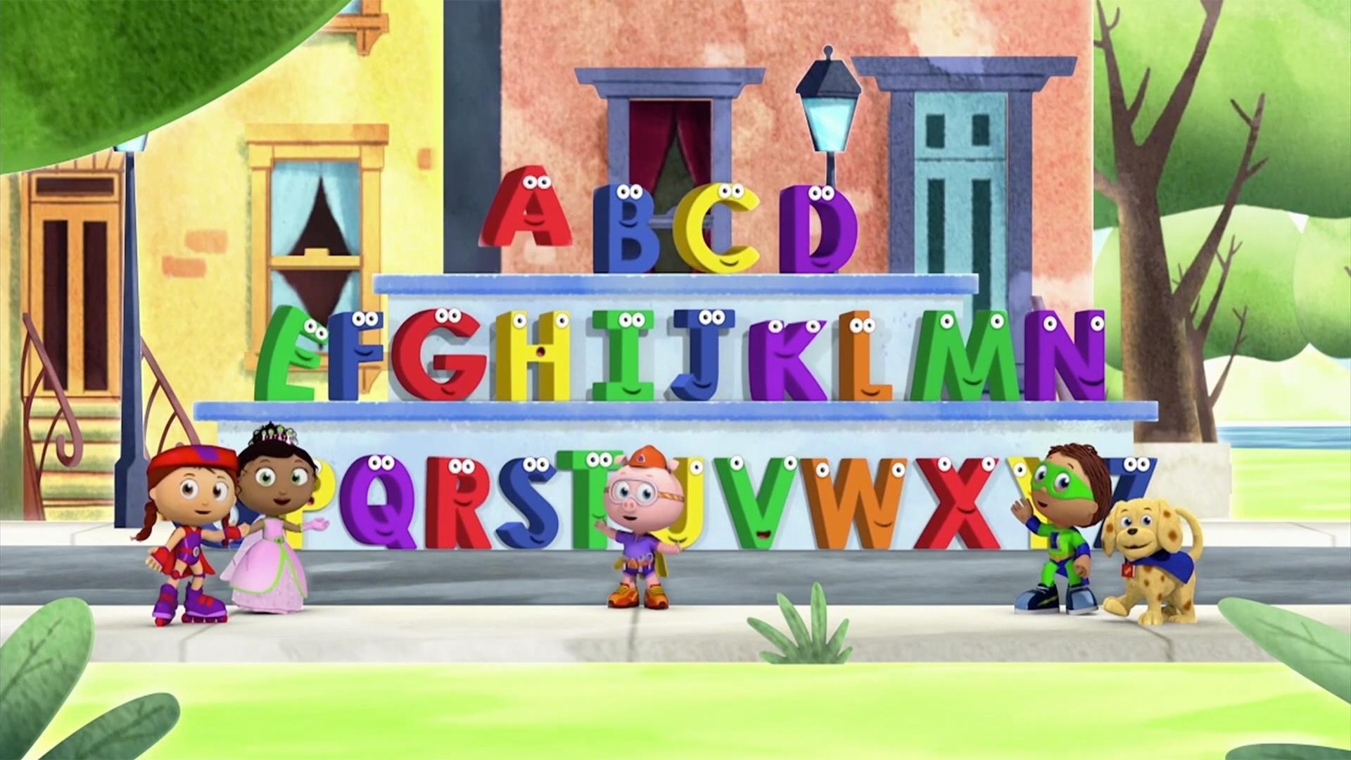 Sing along with the Super Readers in this song, "The Alphabet Parade"!