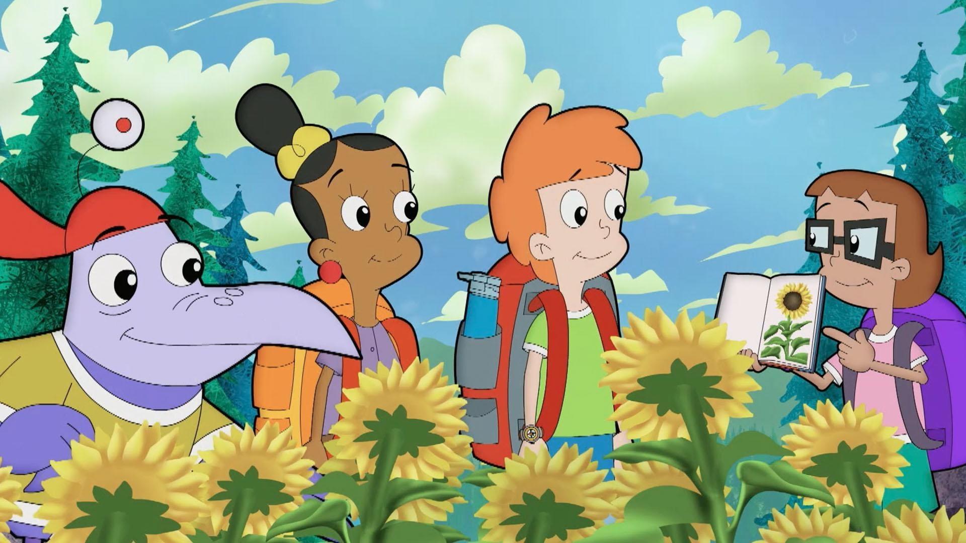 The kids have split up to find the sunny spot in Camptopia.