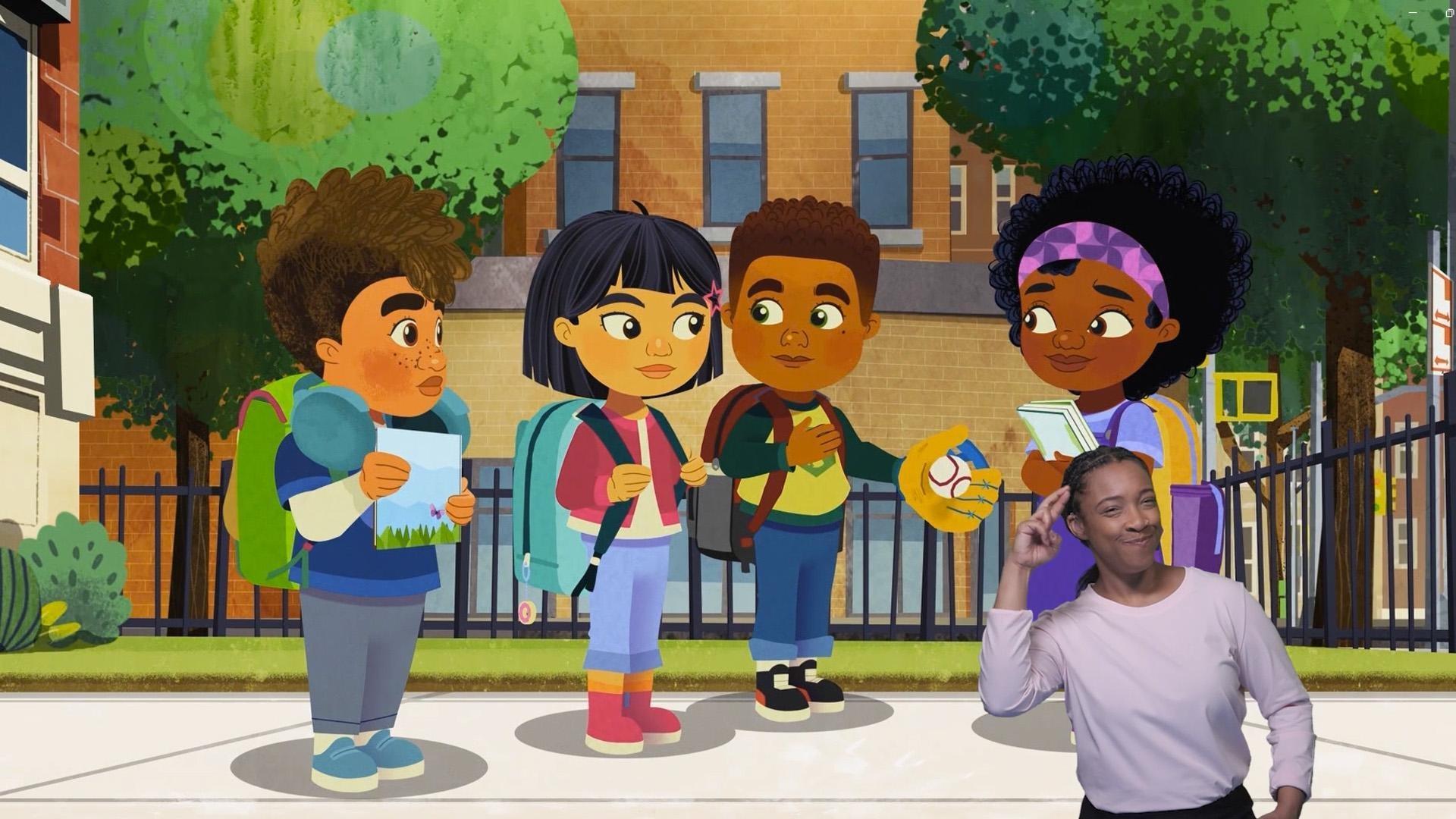 On their first day of school, four imaginative kids learn about friendship, fun, and belonging.