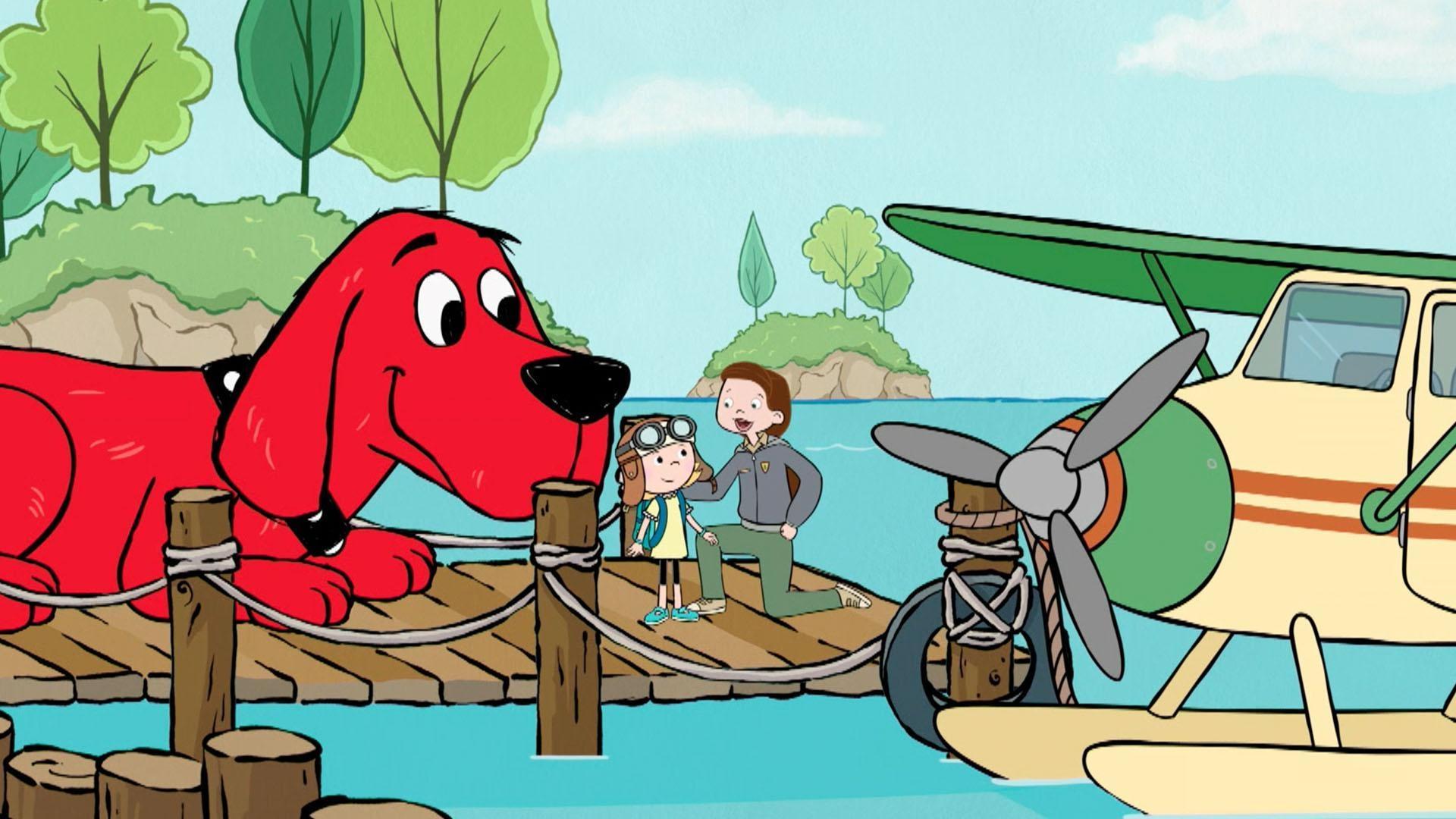 Aunt Violet brings an airplane-shaped kite to fly. / Pablo's dog Hero wants to be a hero!