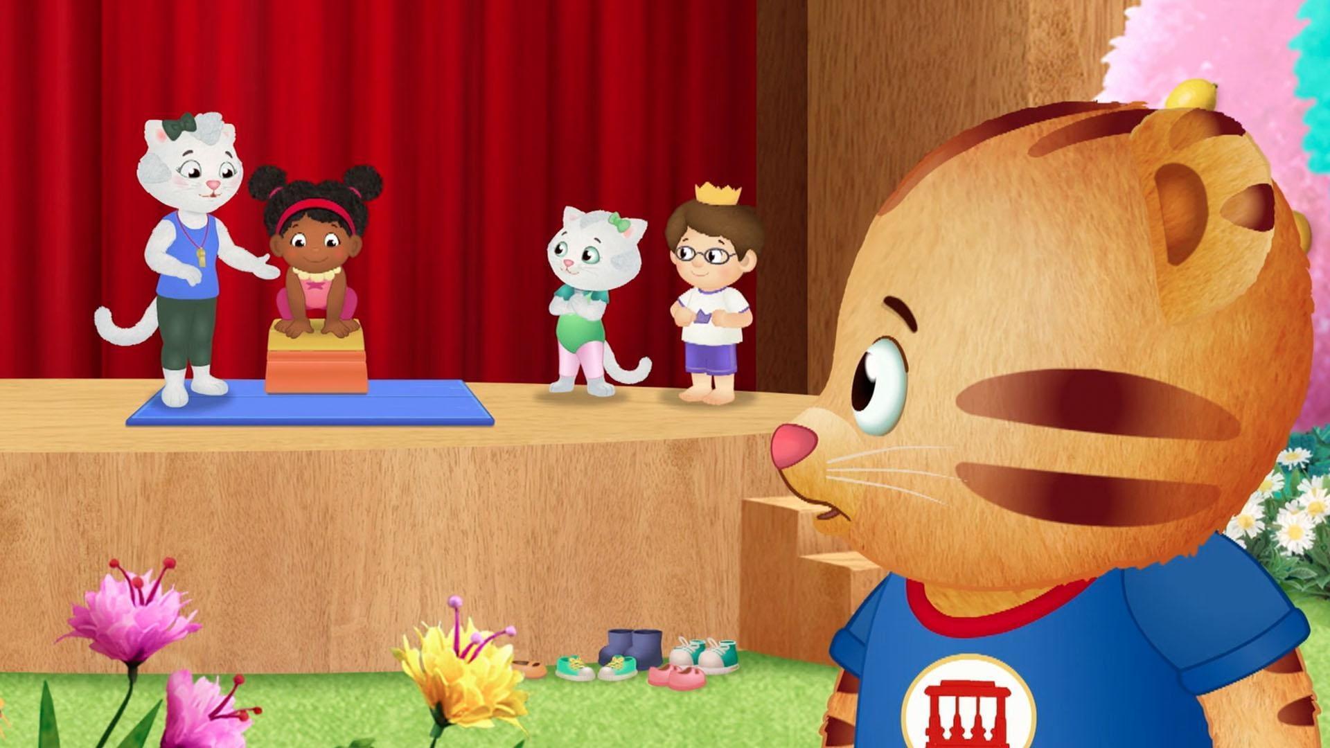 Daniel goes to his first gymnastics class, but isn't sure how to do the new activity.