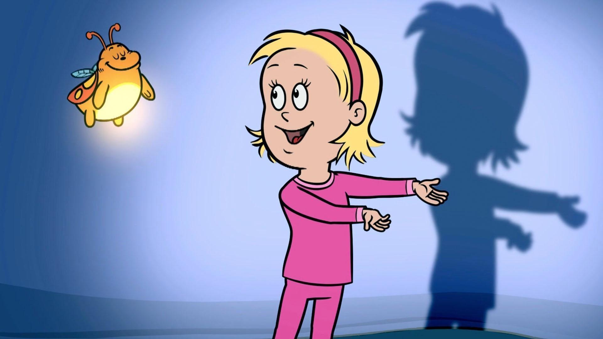 Nick y Sally aprenden que las luces pueden crear sombras, ¡y que no dan miedo!