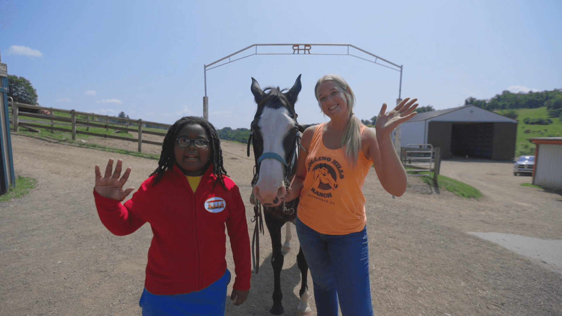 Khian learns how to take care of horses on a ranch.
