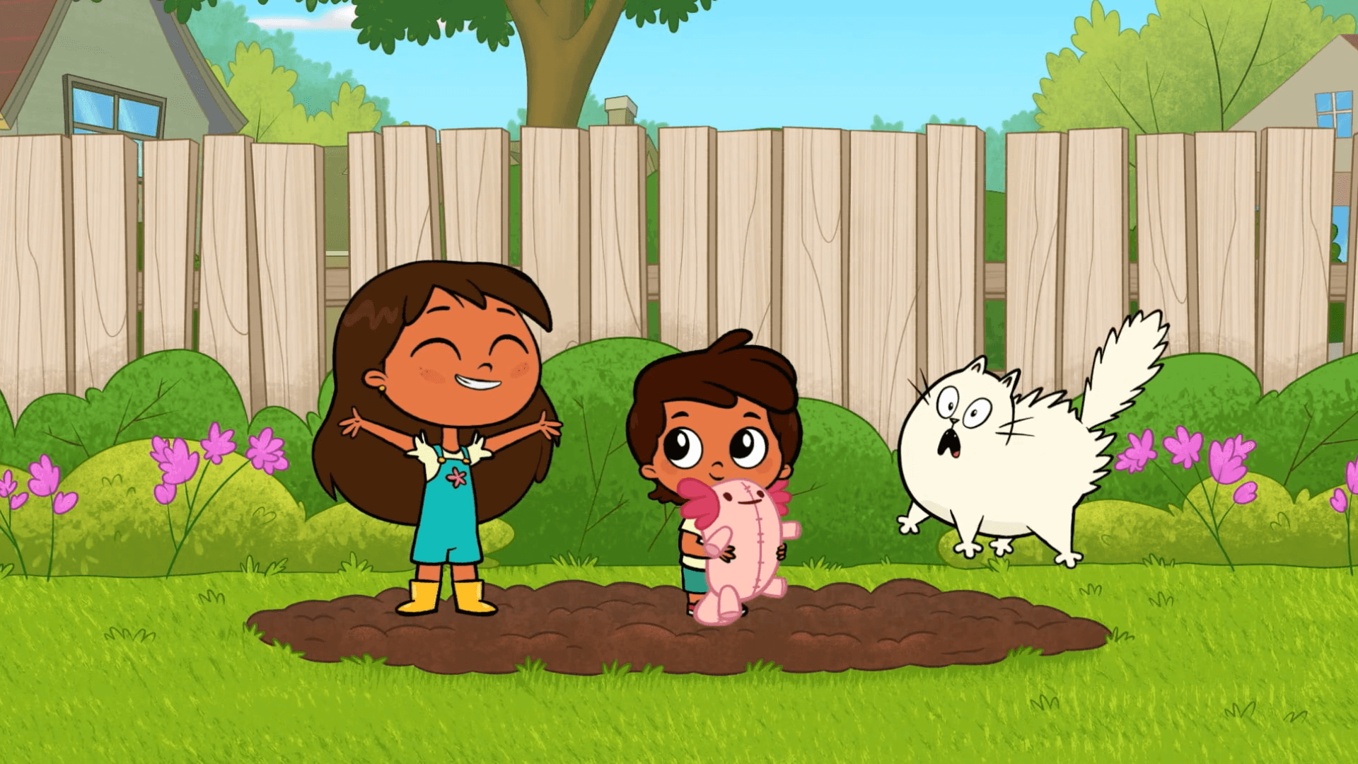 Rosie decides to create a dance party island in her backyard.