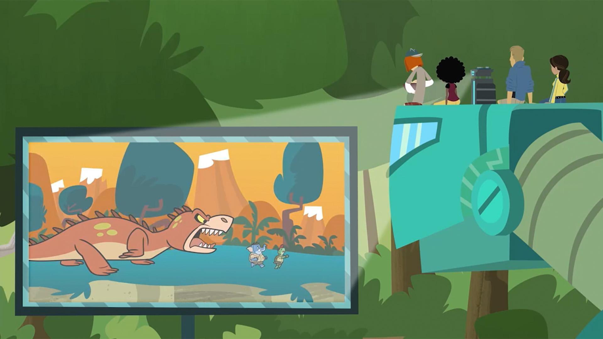 The gang takes a break from adventuring and streams a movie