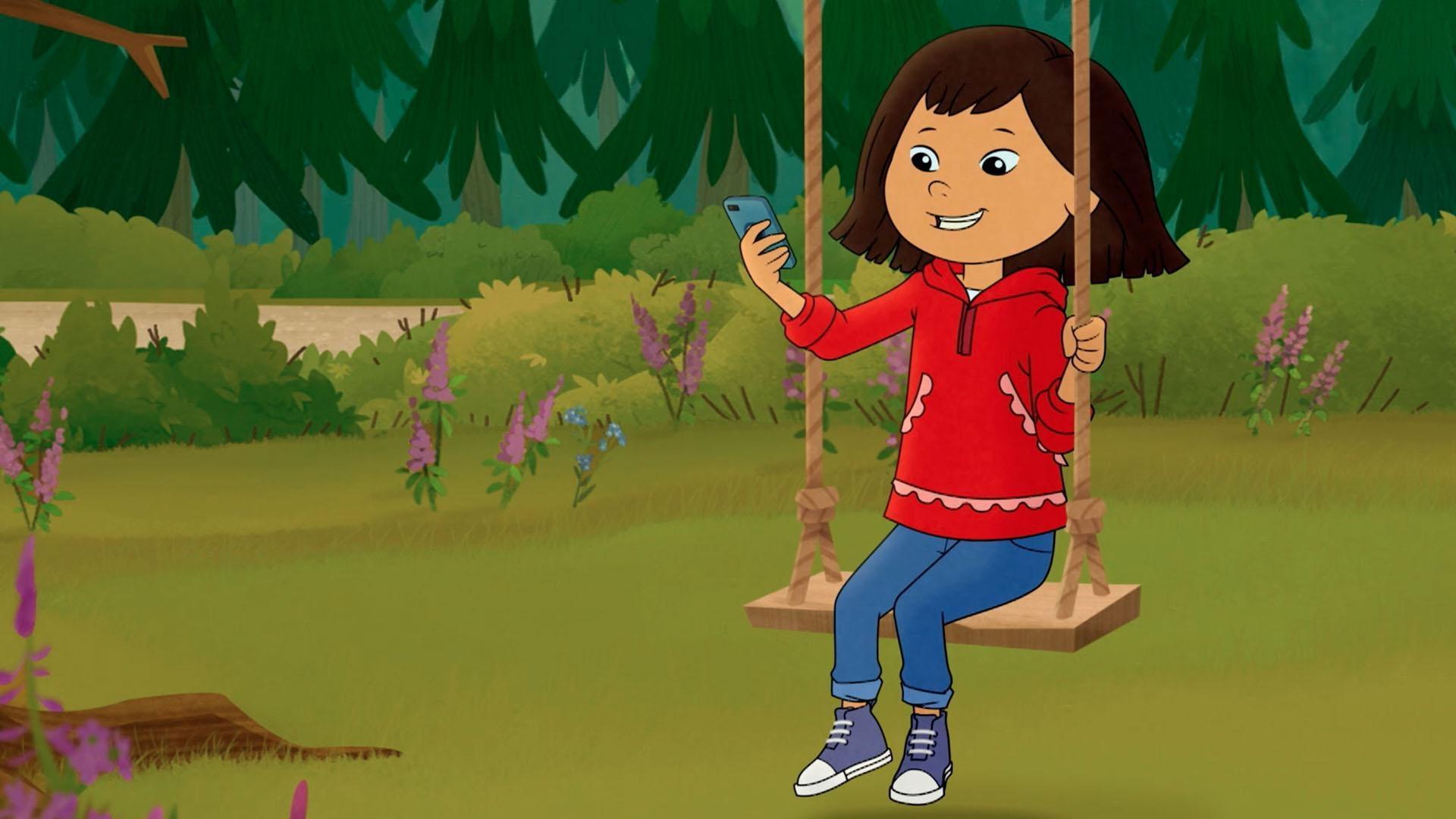 An exaggerated video about the dentist spooks Molly.