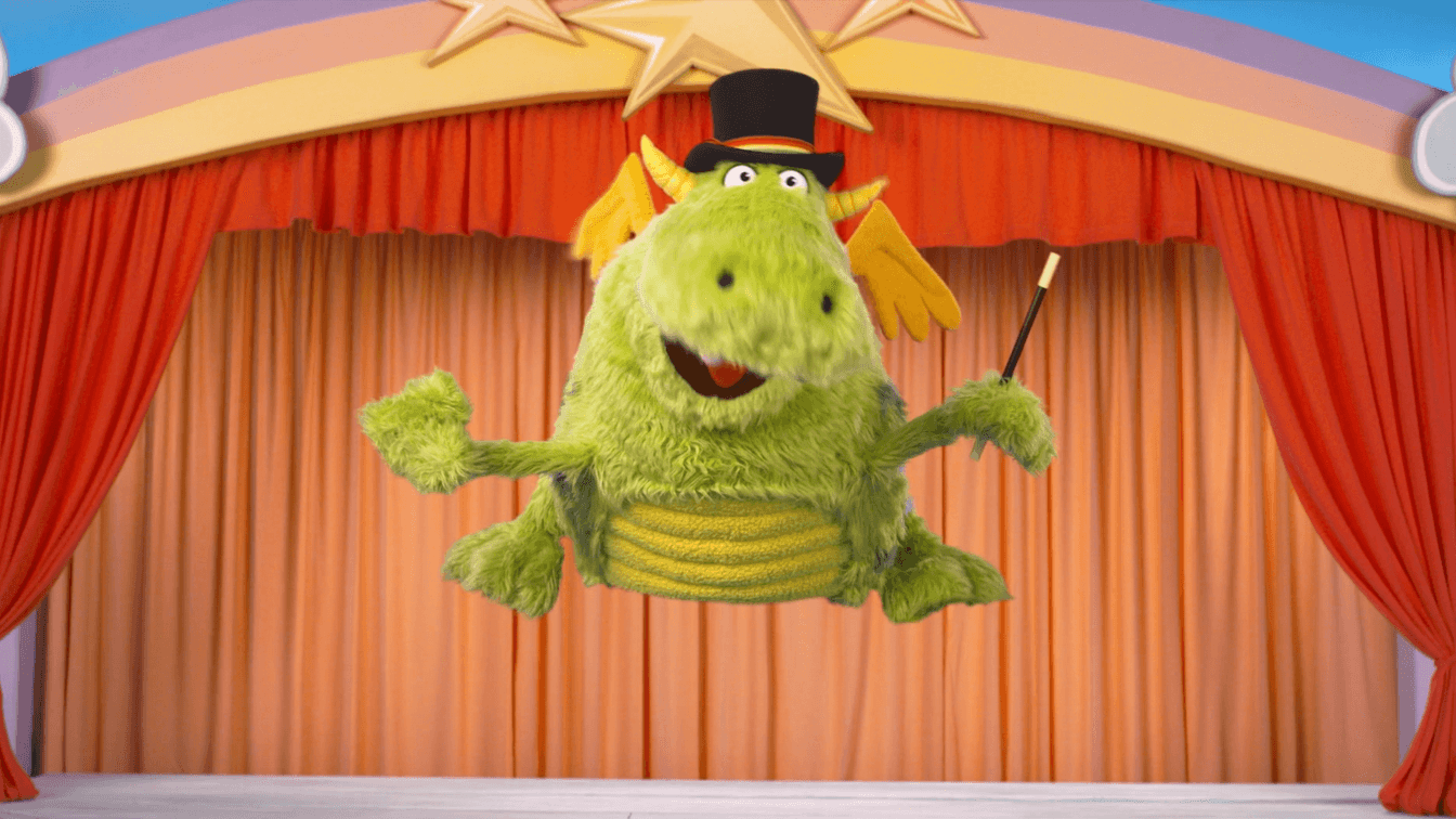 Stanley is excited to perform his one-dragon show for all of Someplace Else.