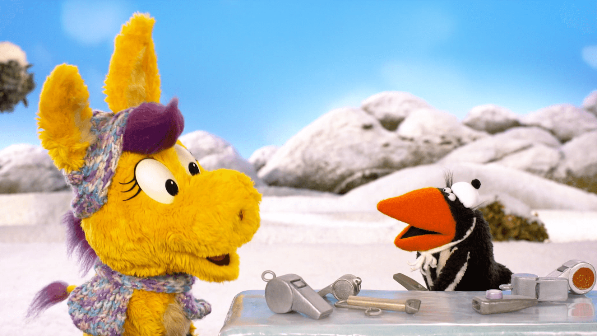 Donkey Hodie's neighbors each prepare for their own special New Year's Eve traditions.