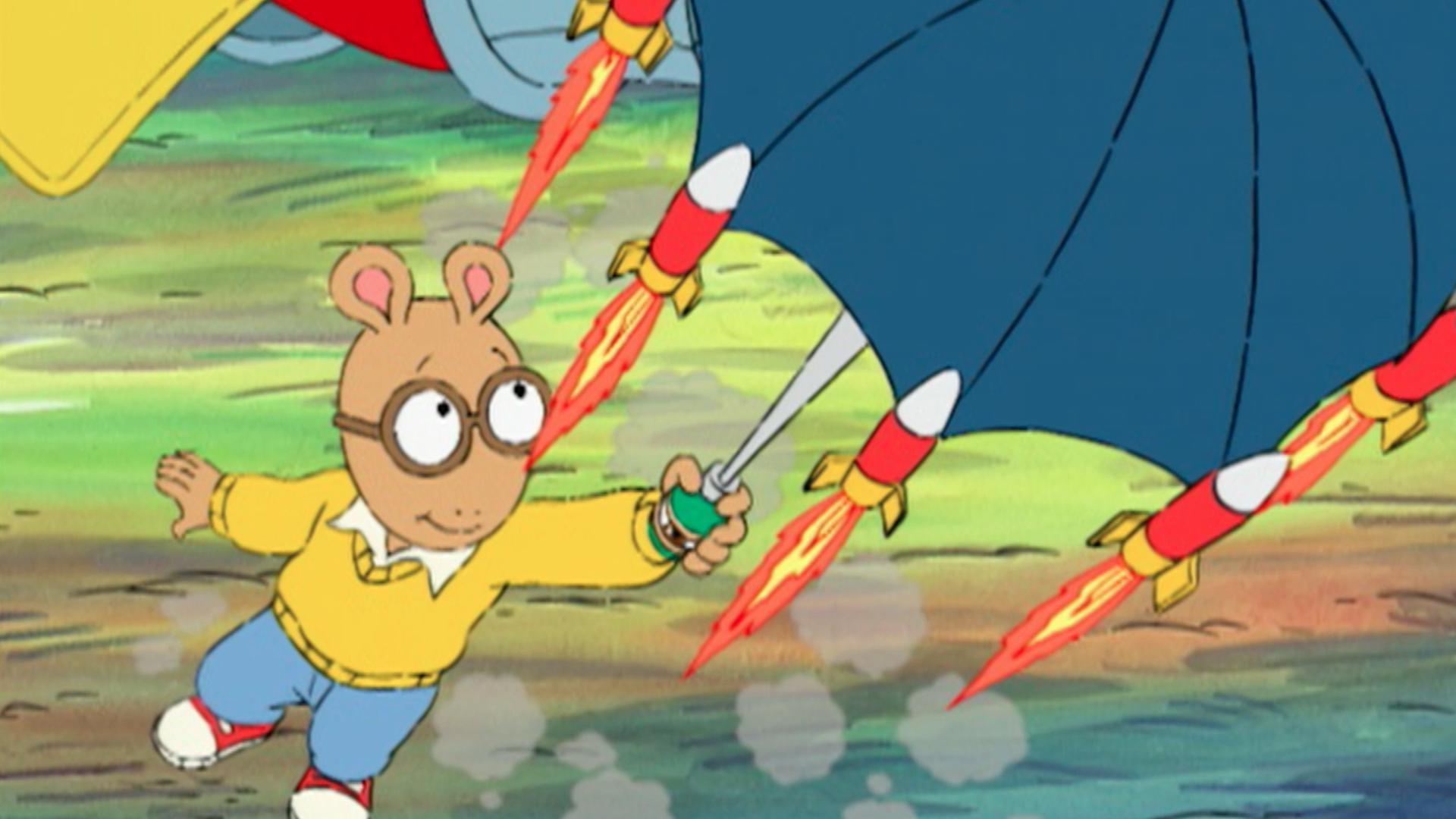 Fern tells a scary story./Binky tries to teach D.W. to dance.