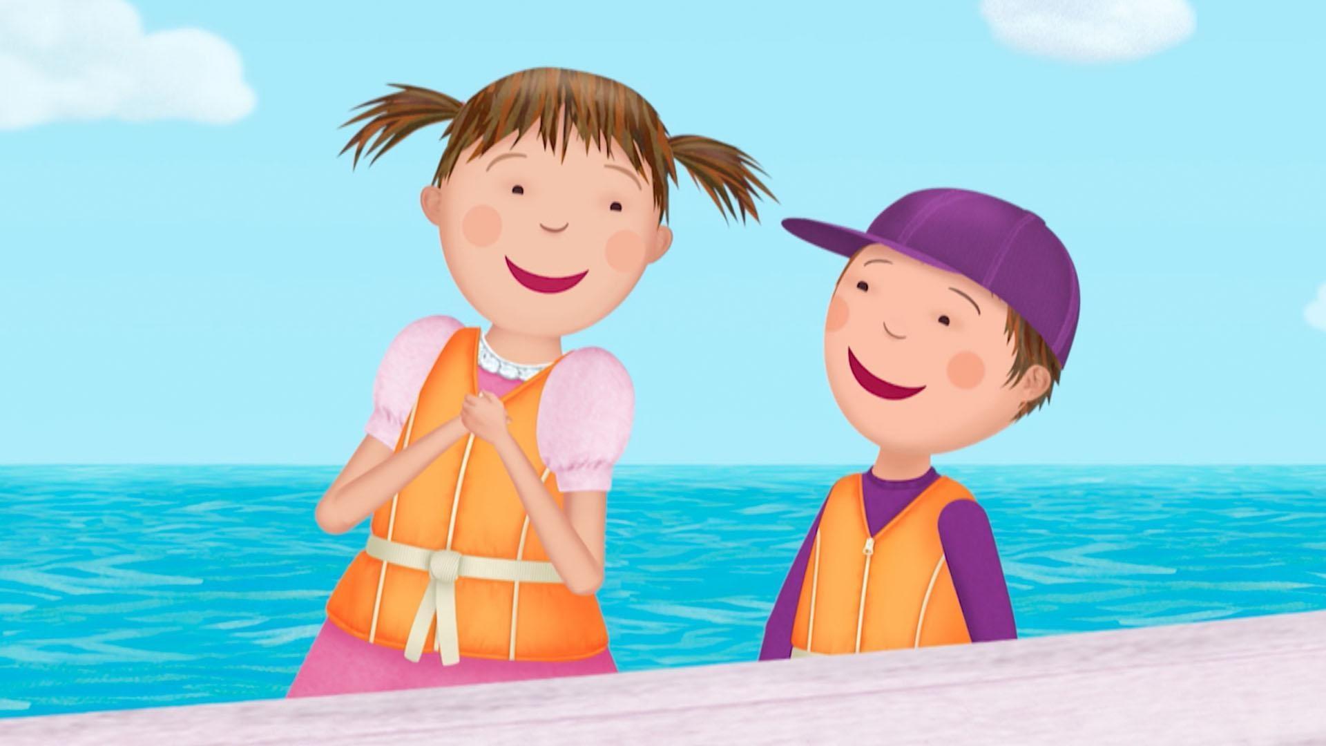 The Pinkertons find a lost baby whale. / Peter gets trapped in Pinkalicious' giant bubble!