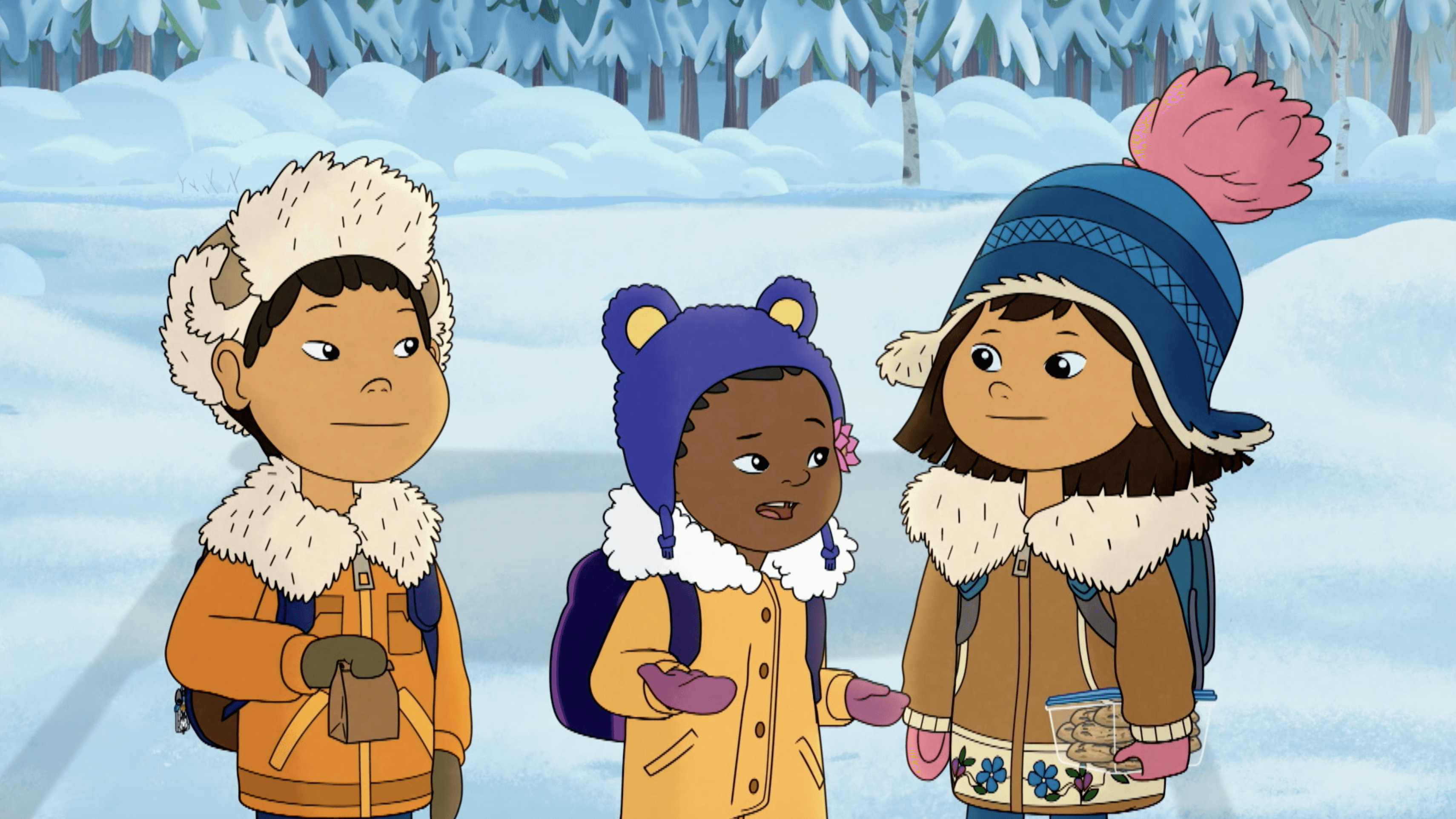 Tooey explains what the winter solstice is to Trini.