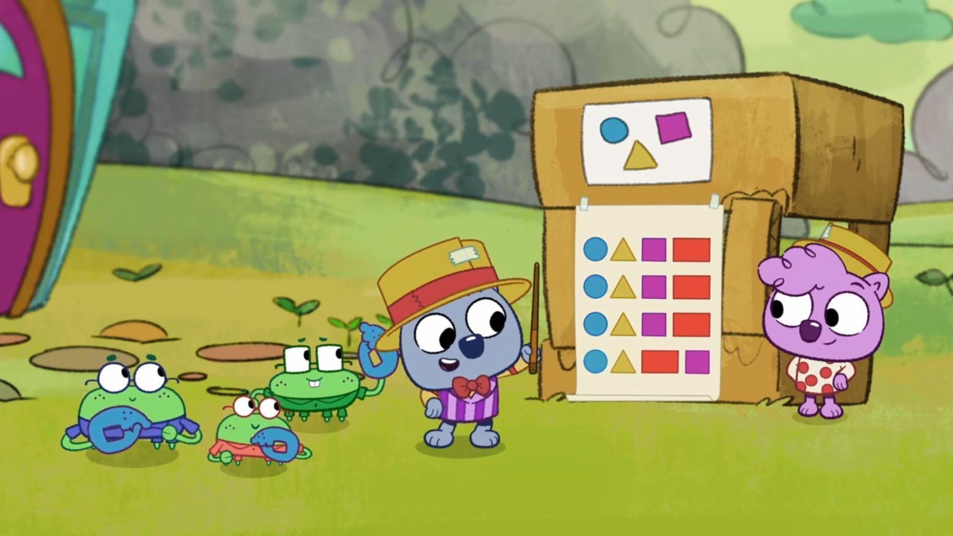 The Wombats lead the Shelley kids through the pattern fair.