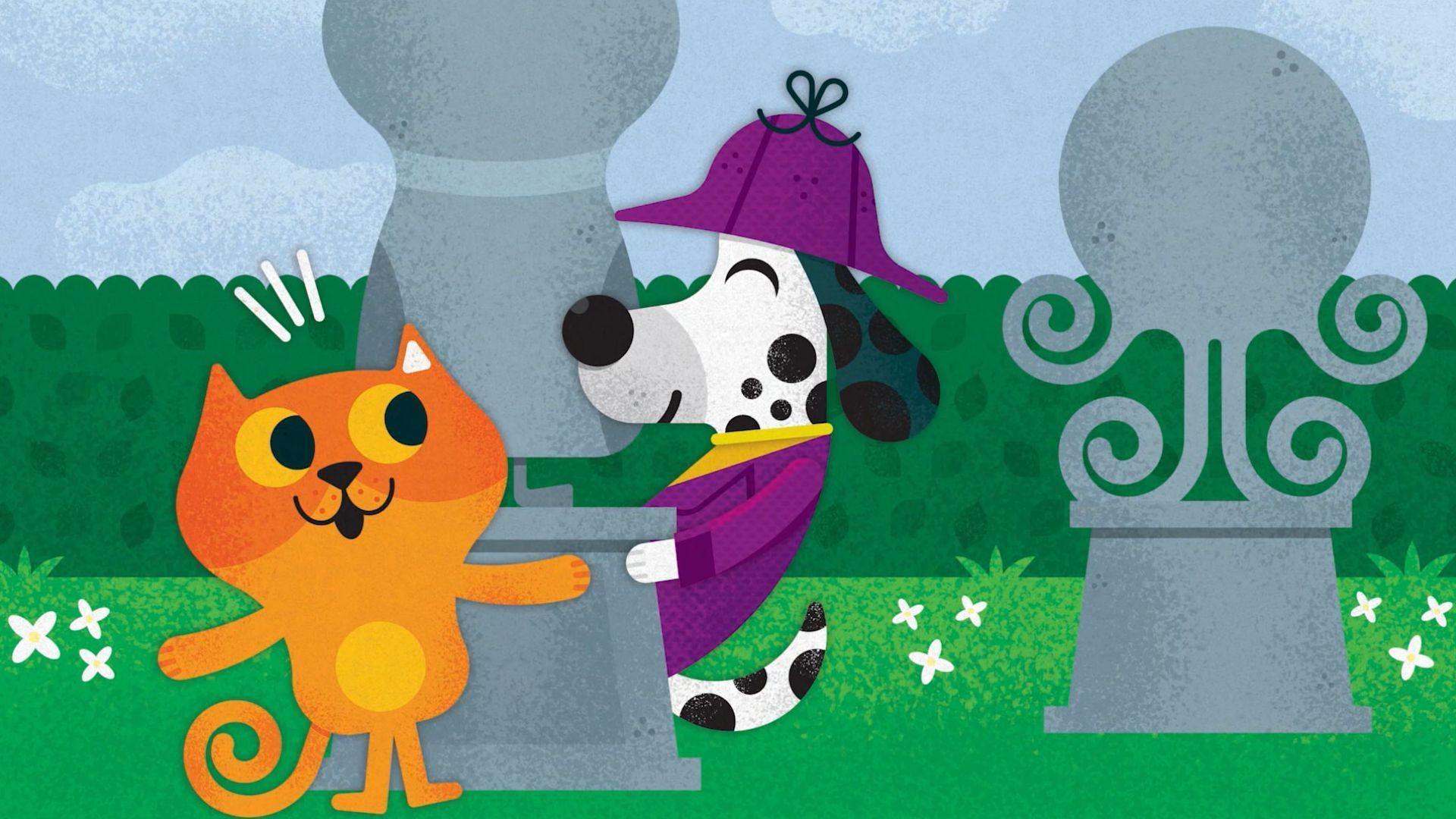 Bob Dog reads a story about a doggie detective looking for the best hider in the city.