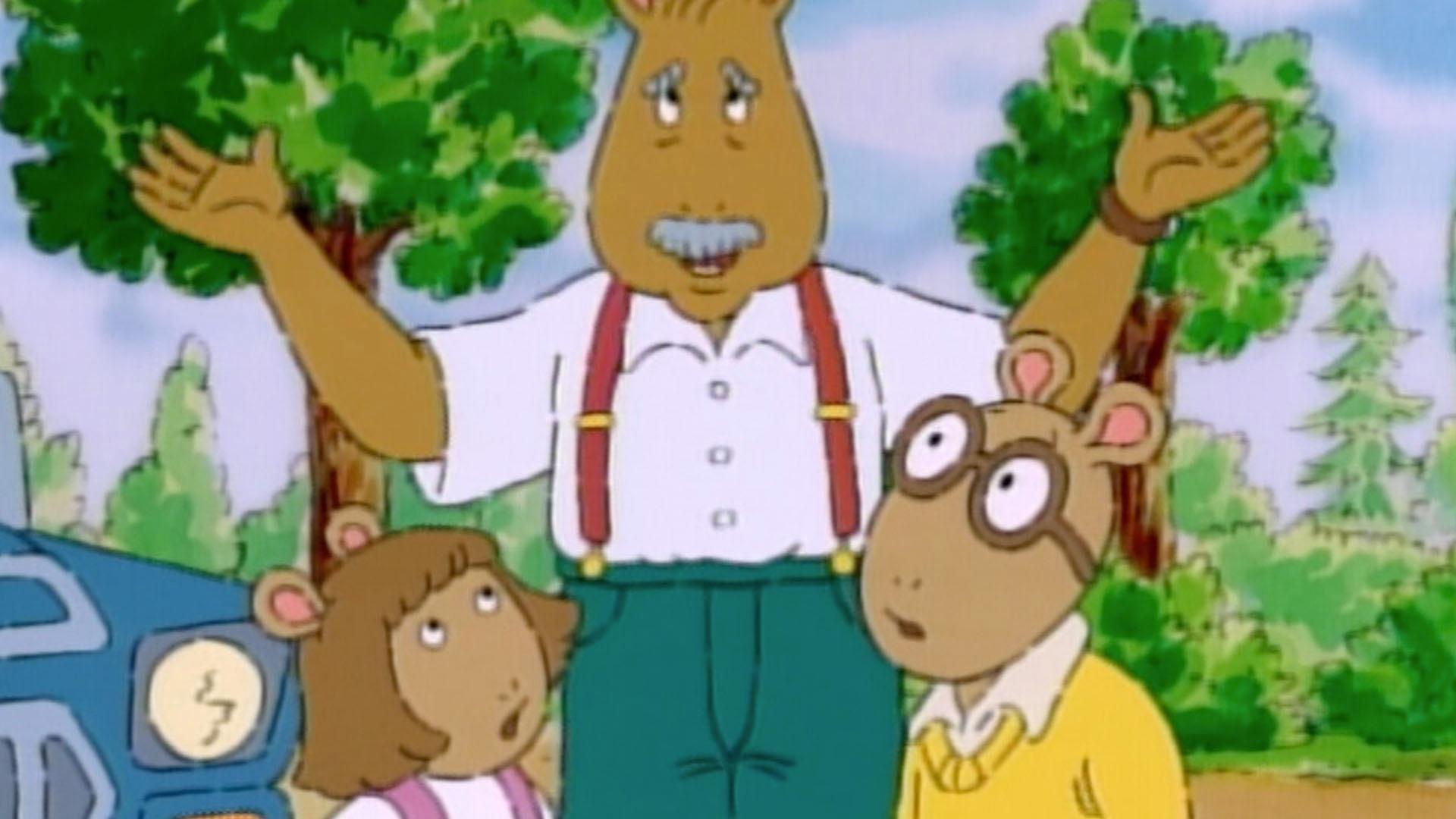 Arthur and his family go on vacation. / Grandpa is too proud to accept help on his farm.