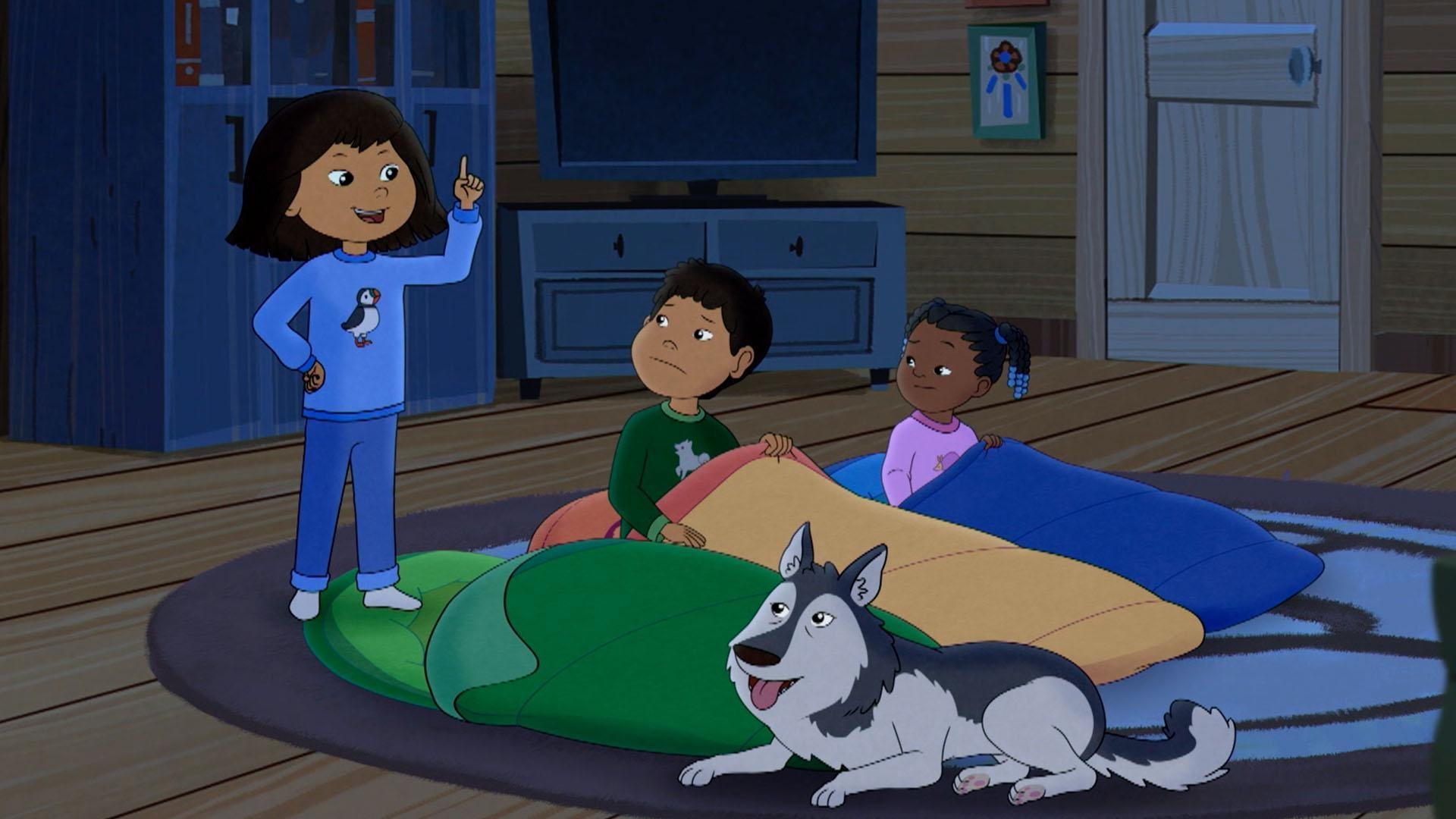 Will Molly, Tooey, and Trini be able to sleep after hearing Grandpa Nat's spooky story?