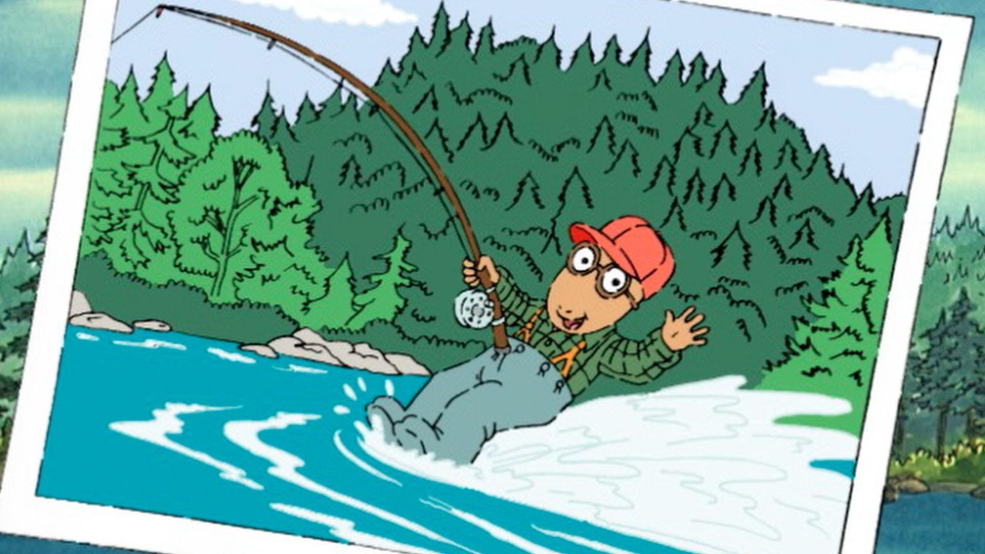 Arthur and his dad go fishing. / Baby Kate, Pal and friends try to solve a mystery.