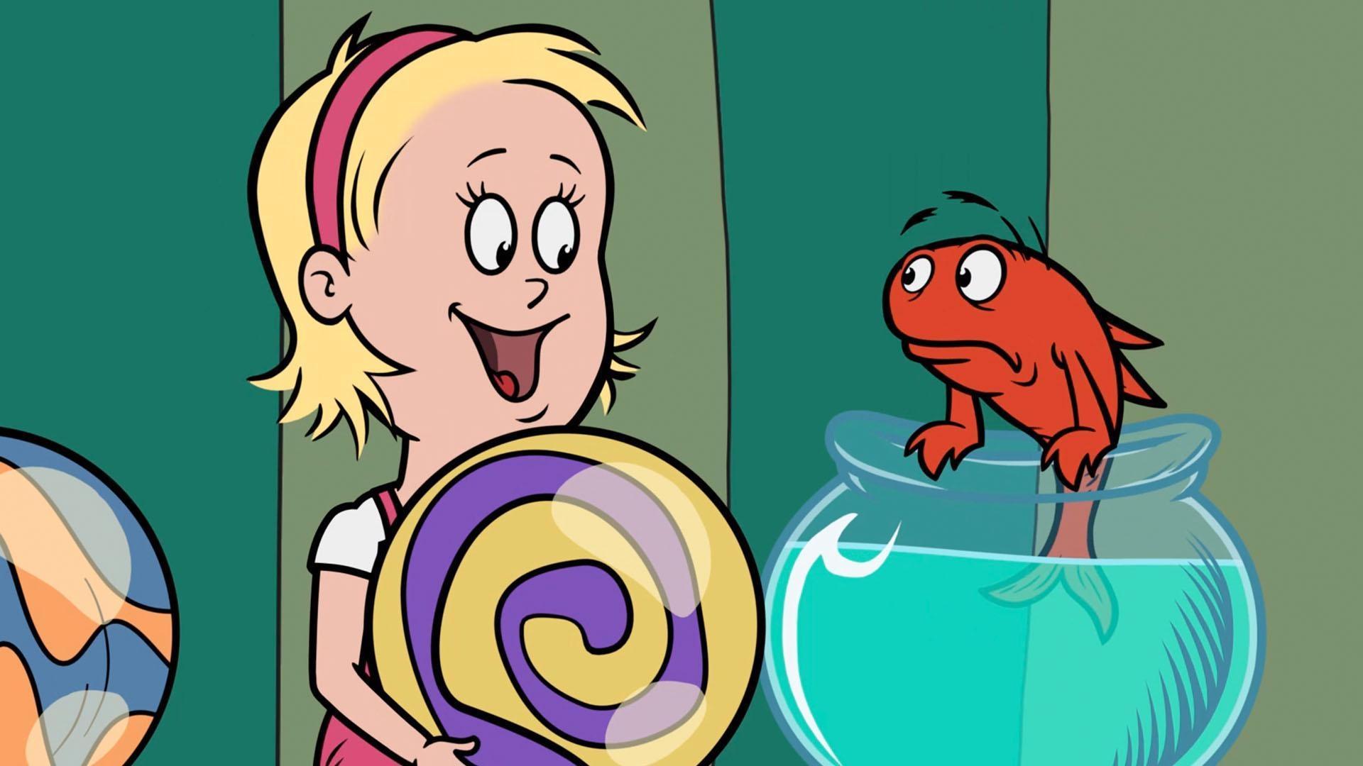 Nick and Sally try to build a sandcastle. / Sally wants to make a balanced mobile.