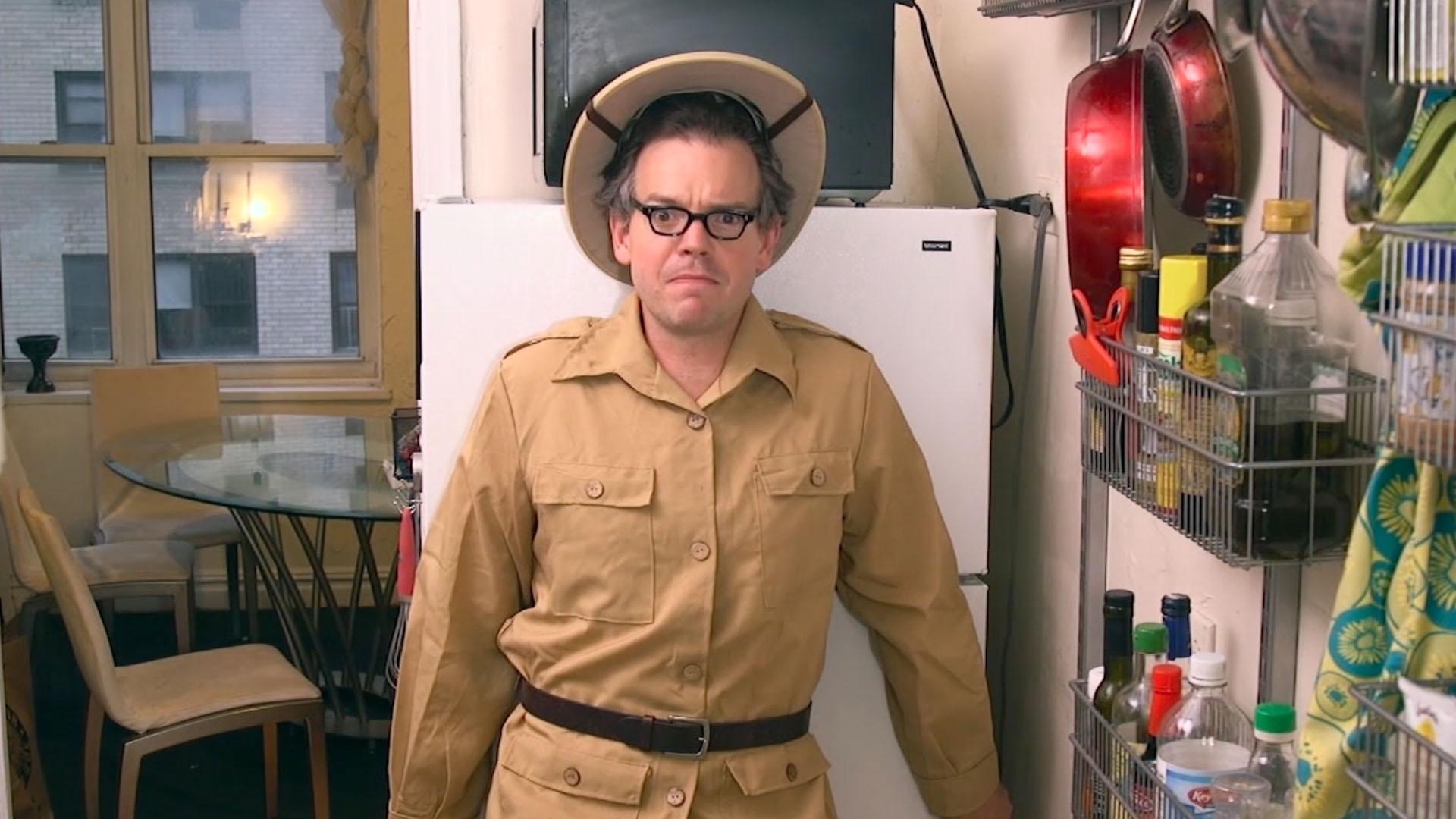 A bad smell from an open fridge prompts Harry to stop wasting non-renewable resources.